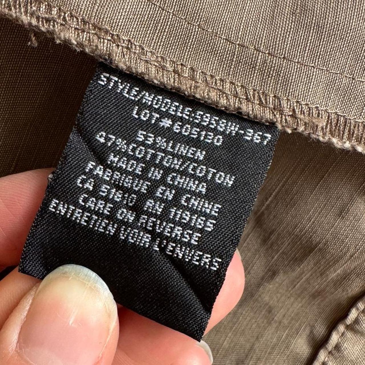 Brown linen blend jacket (M)