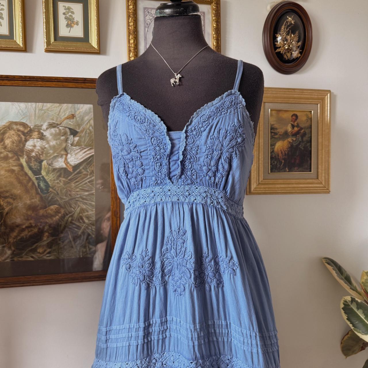 Blue fairy midi dress (S)