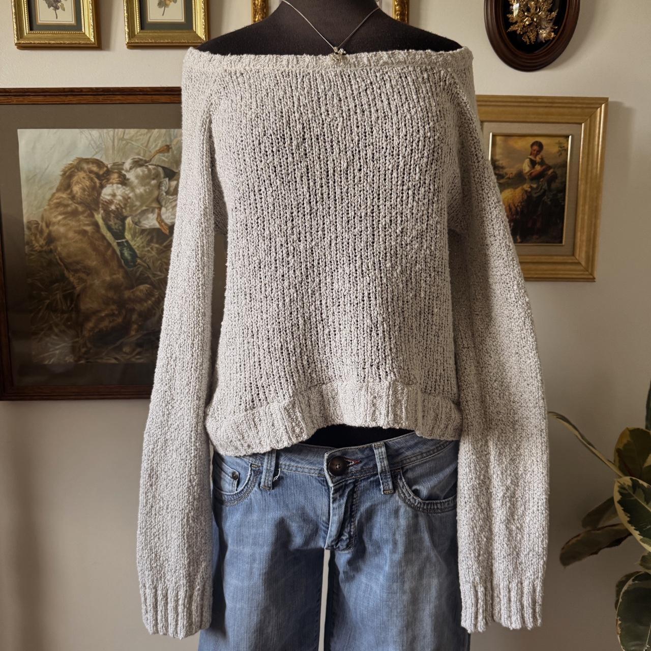 Boatneck knit sweater (S)