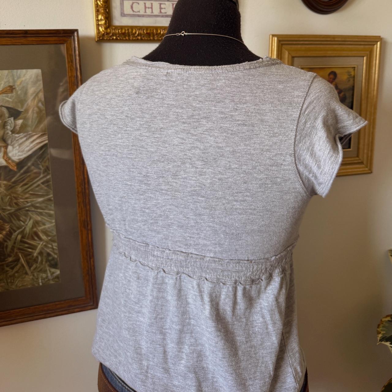 Grey babydoll tee (S/M)