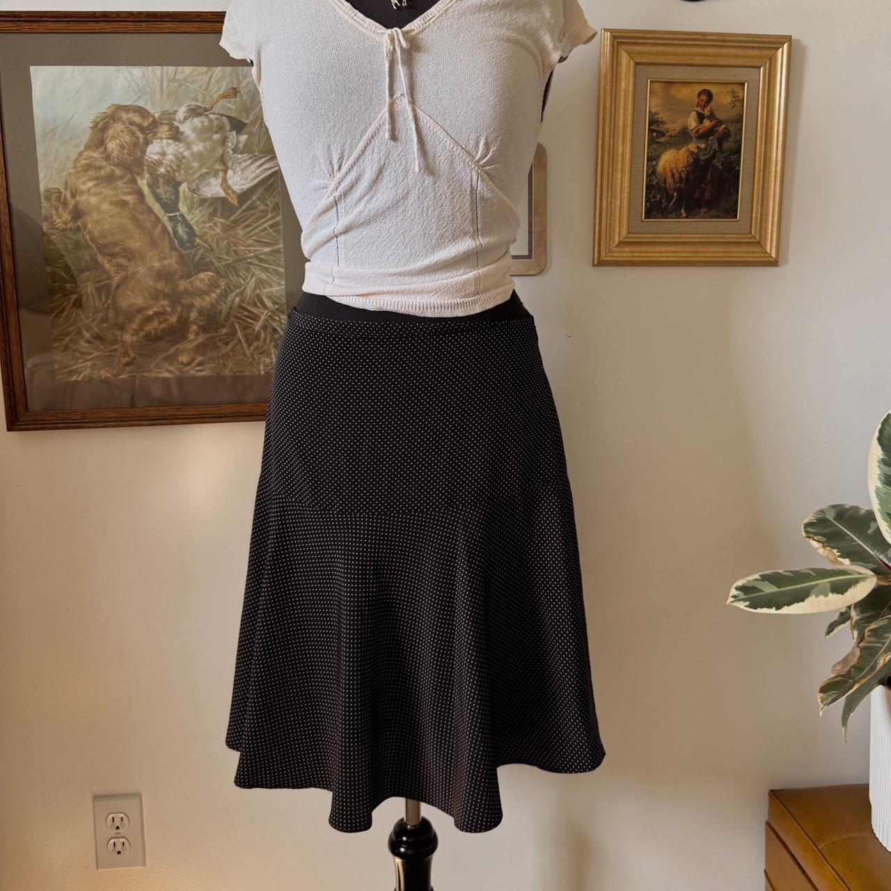 Y2K polka dot midi skirt (S)
