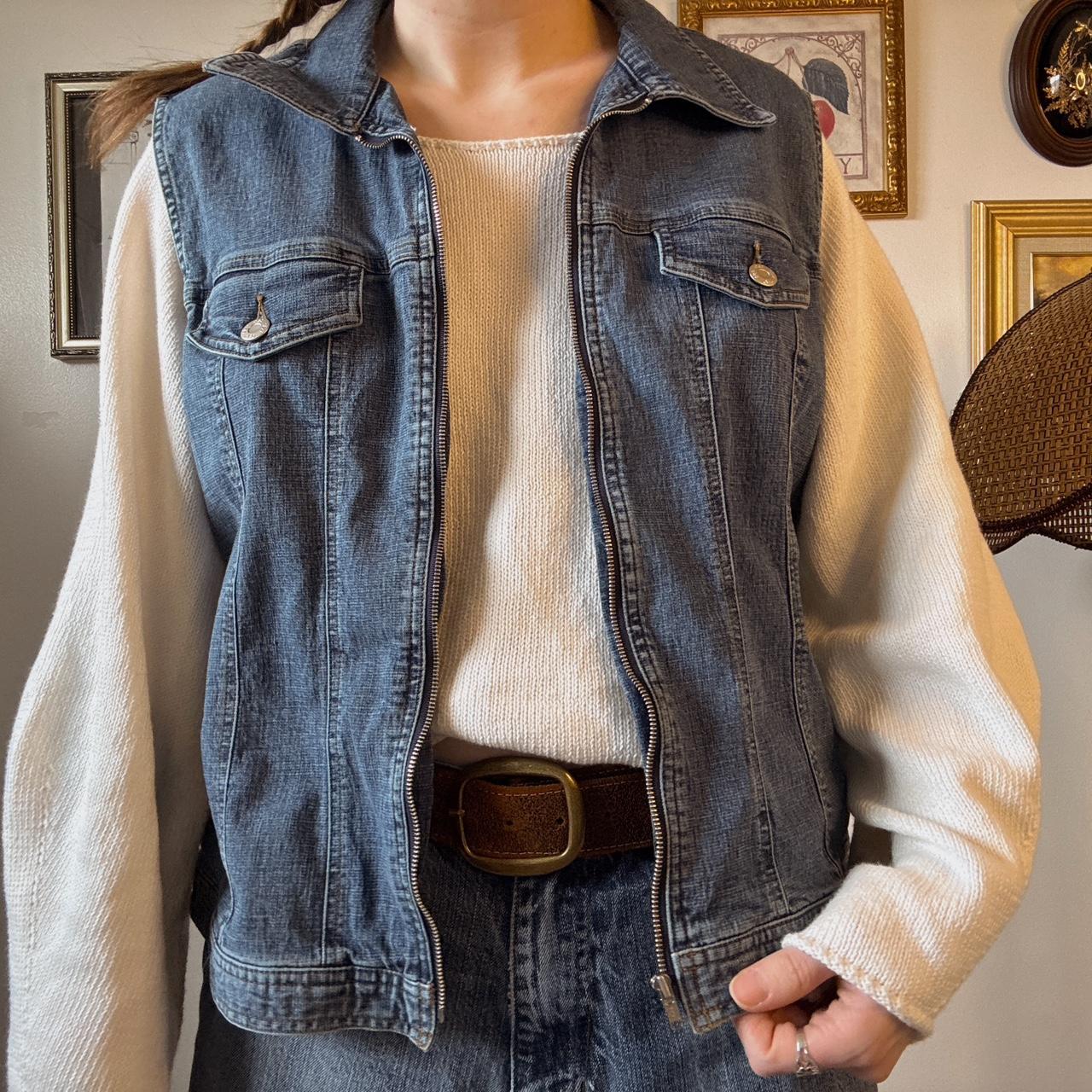 90s denim vest (L)