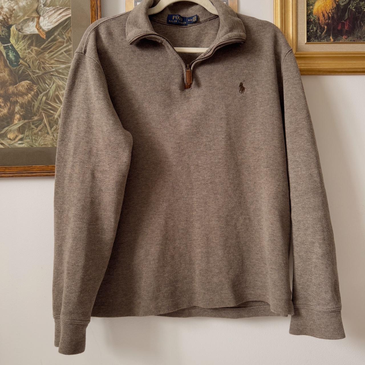 Brown Ralph Lauren quarter zip (M)