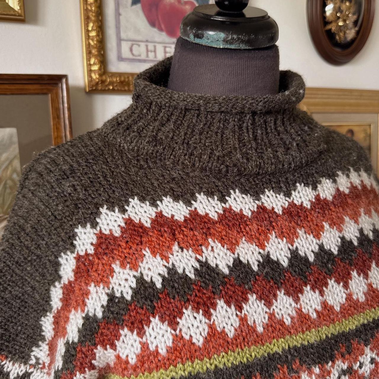 Vintage woodland knit sweater (M)