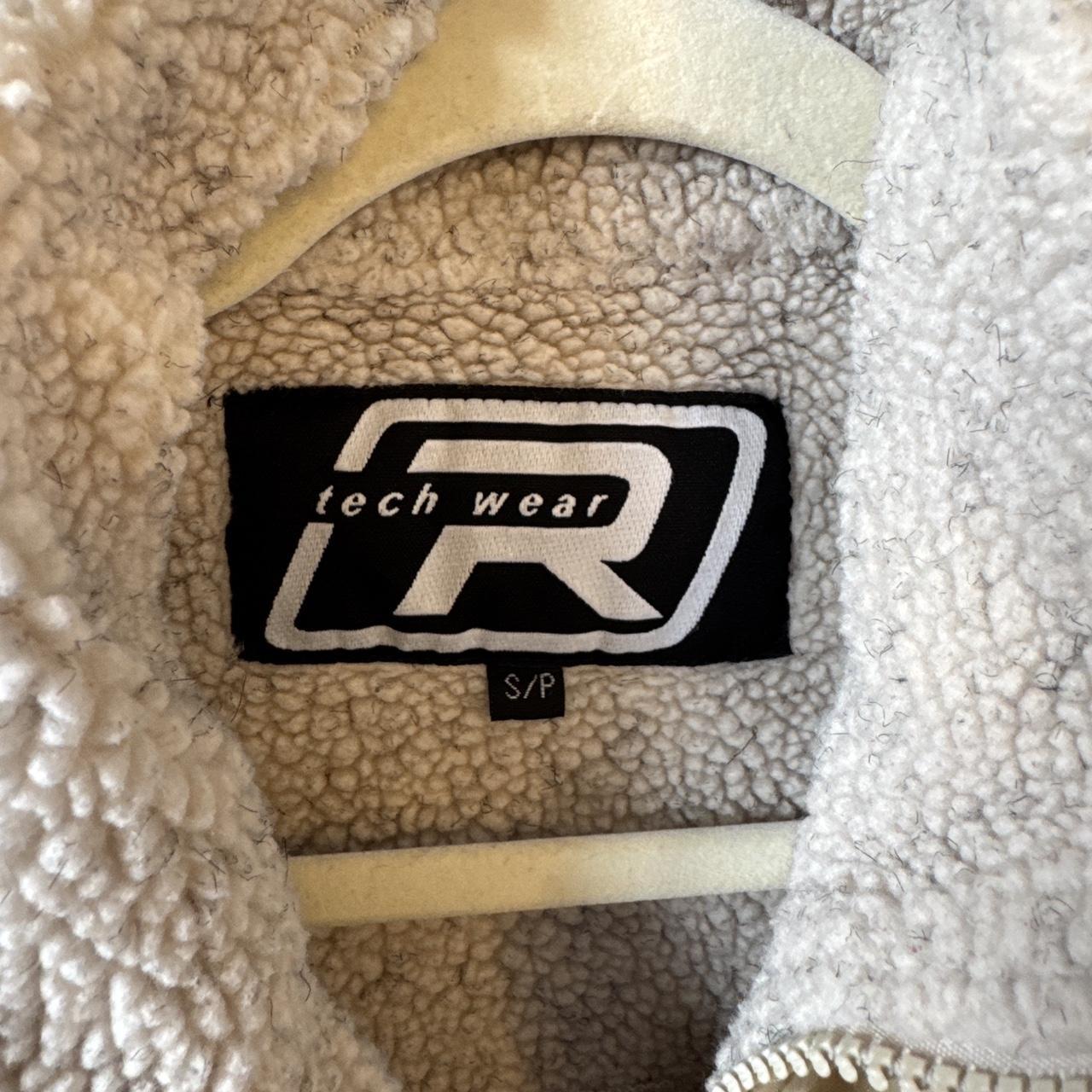 90s cream fleece vest (S)