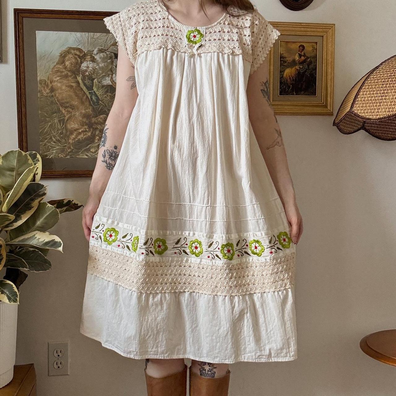 Cottage boho summer dress (L)