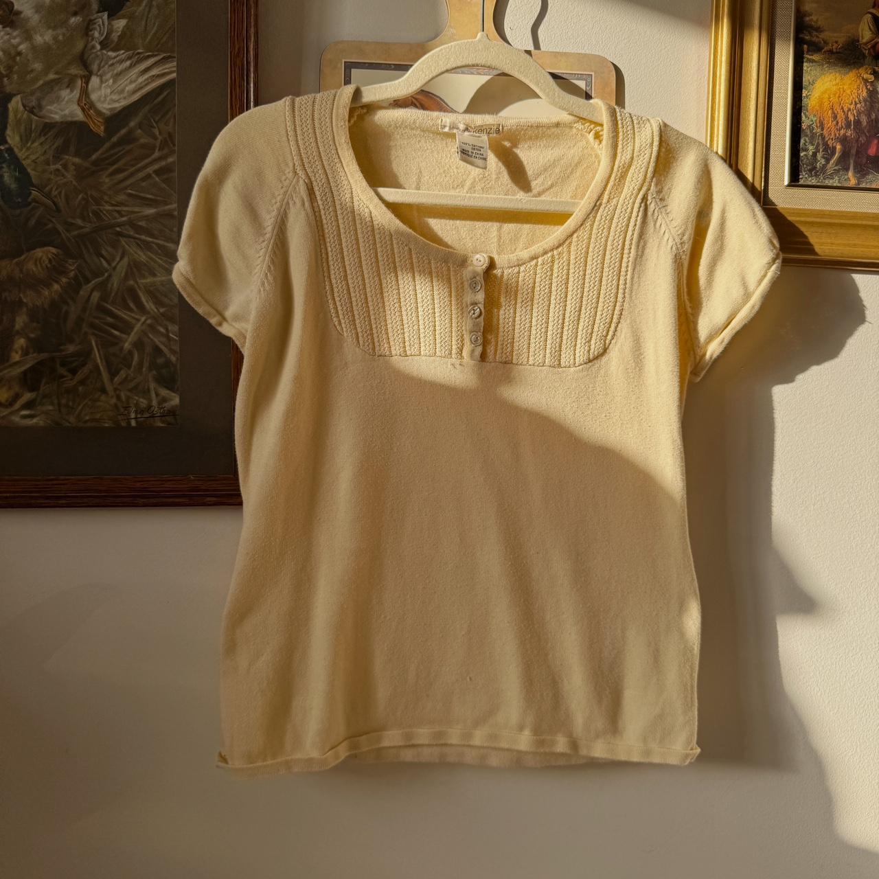 Buttercream knit baby tee (S/M)