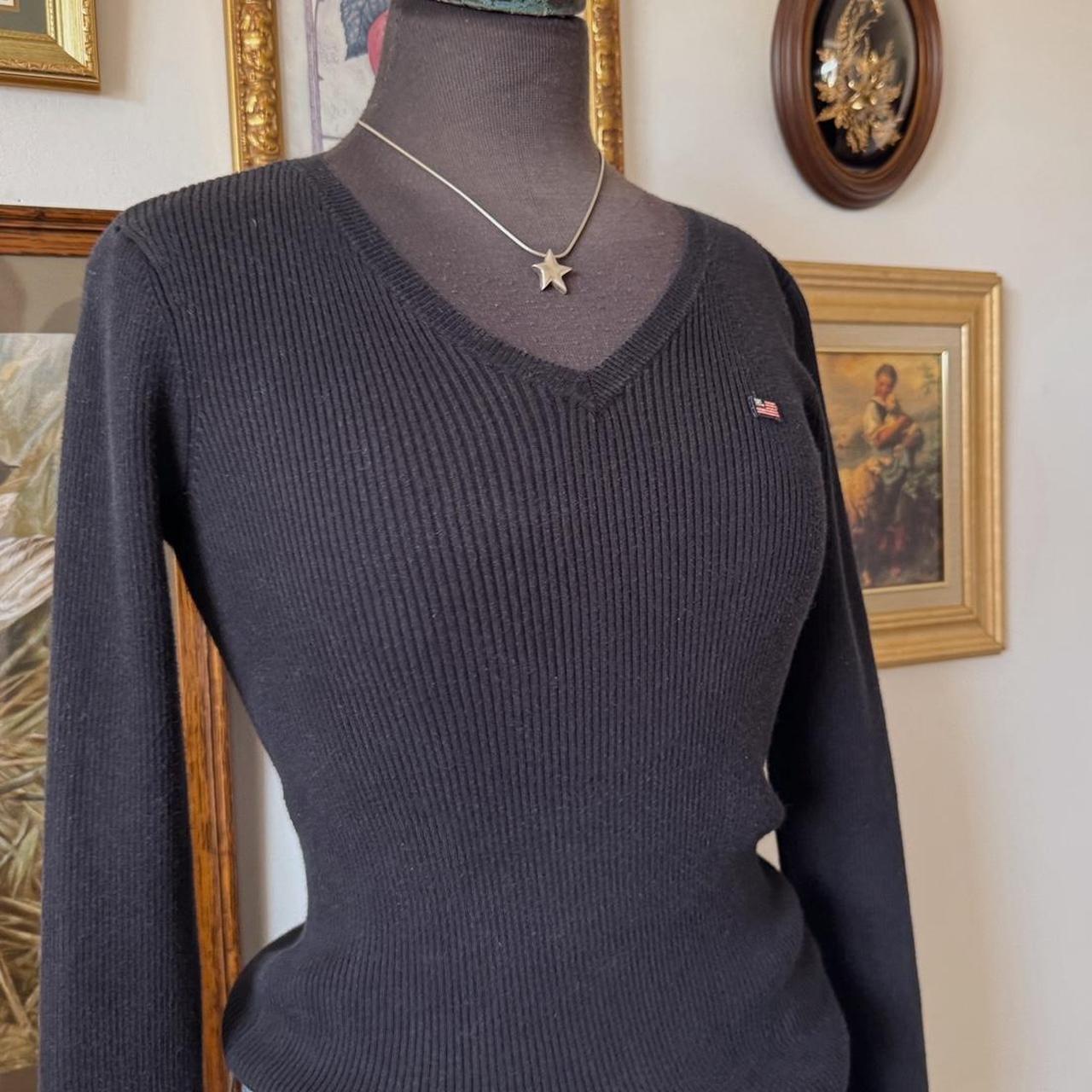 Ralph Lauren navy v-neck sweater (S)
