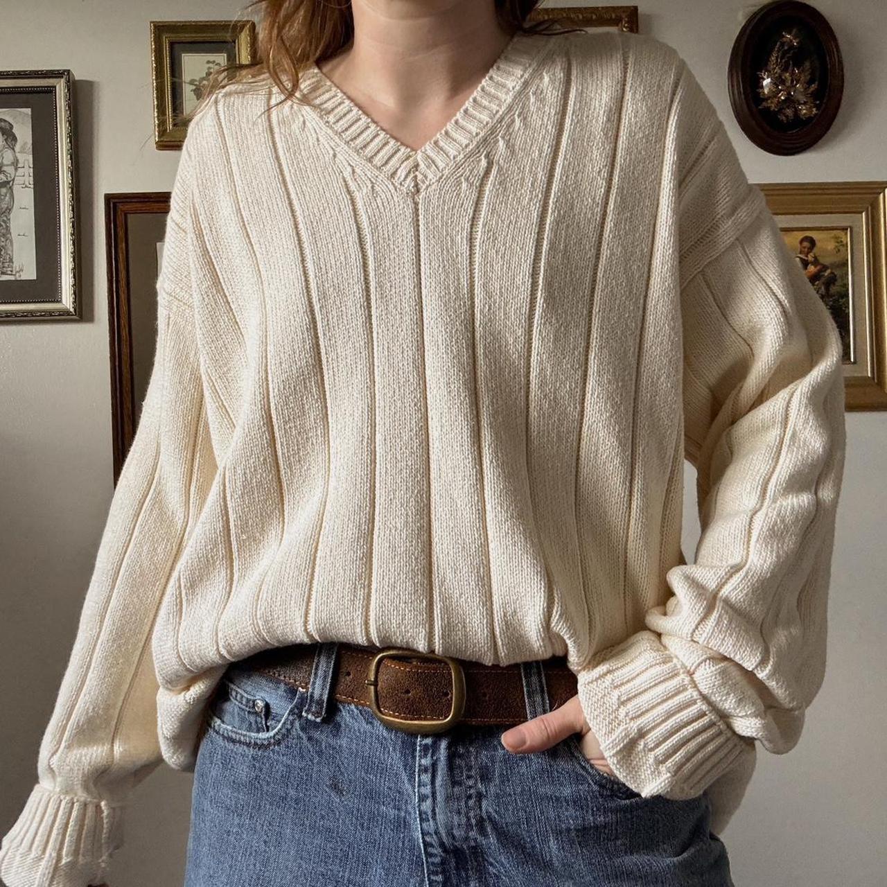 Oversized chunky knit sweater (XL)