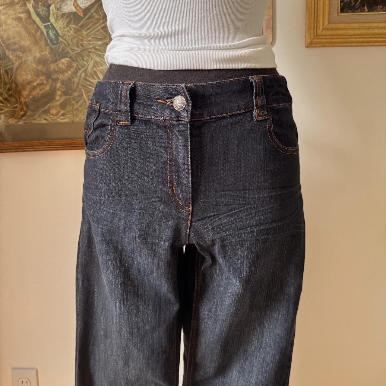 Dark wash boot cut jeans (M)