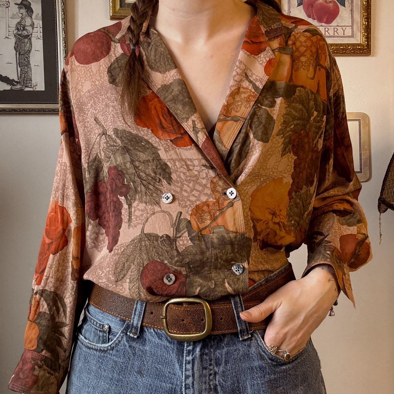 Vintage fruits blouse (M)