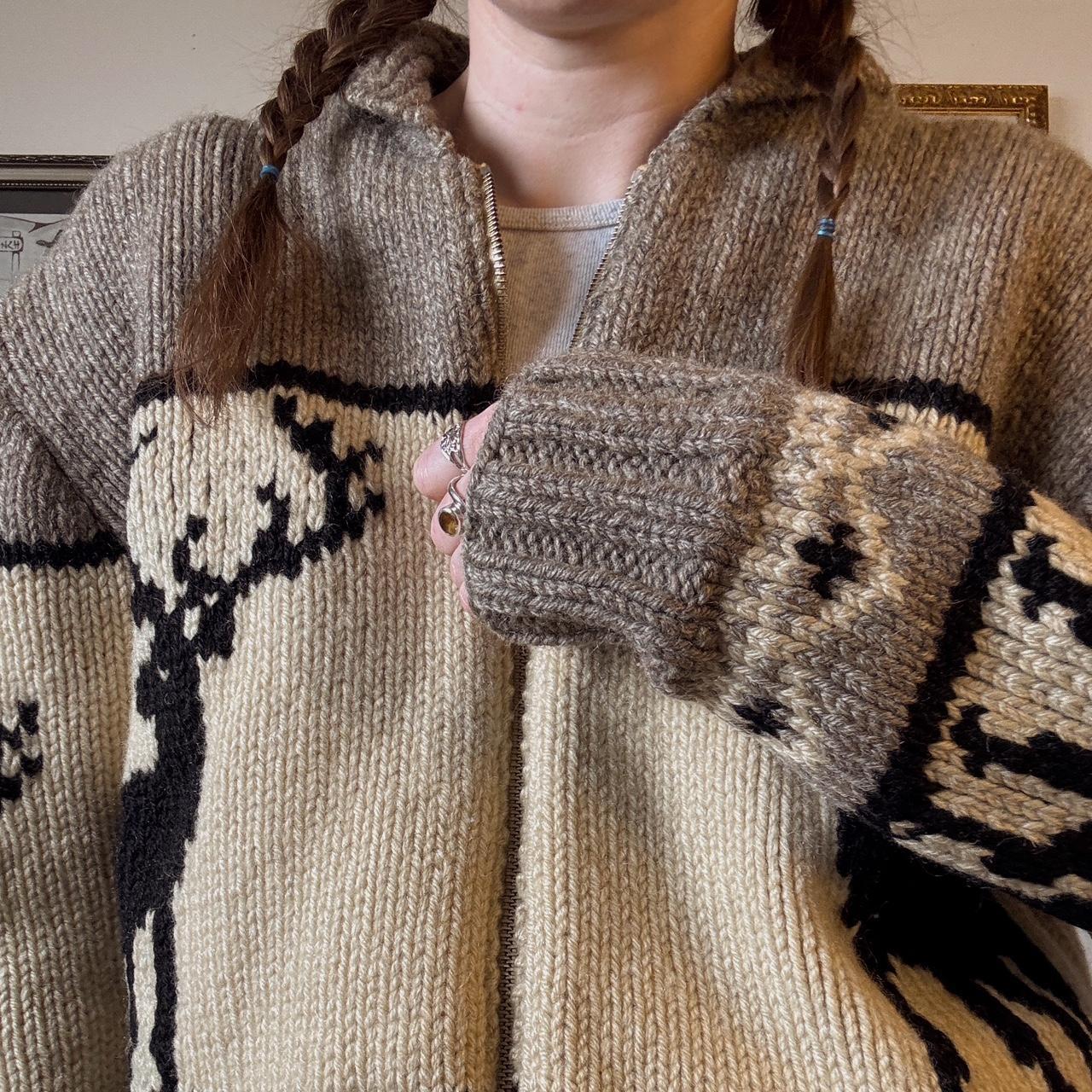 Vintage deer sweater (L)