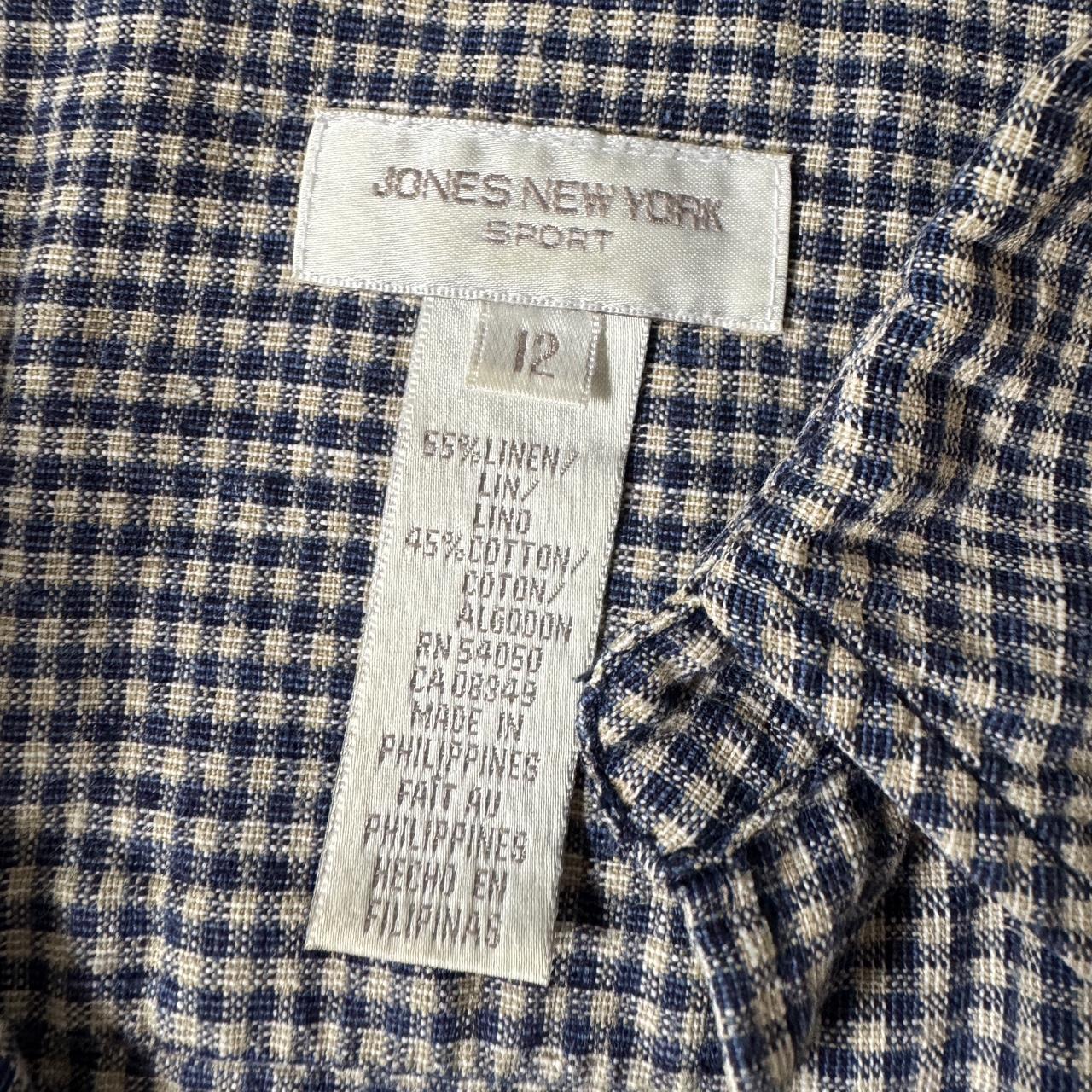 Gingham linen set (L)