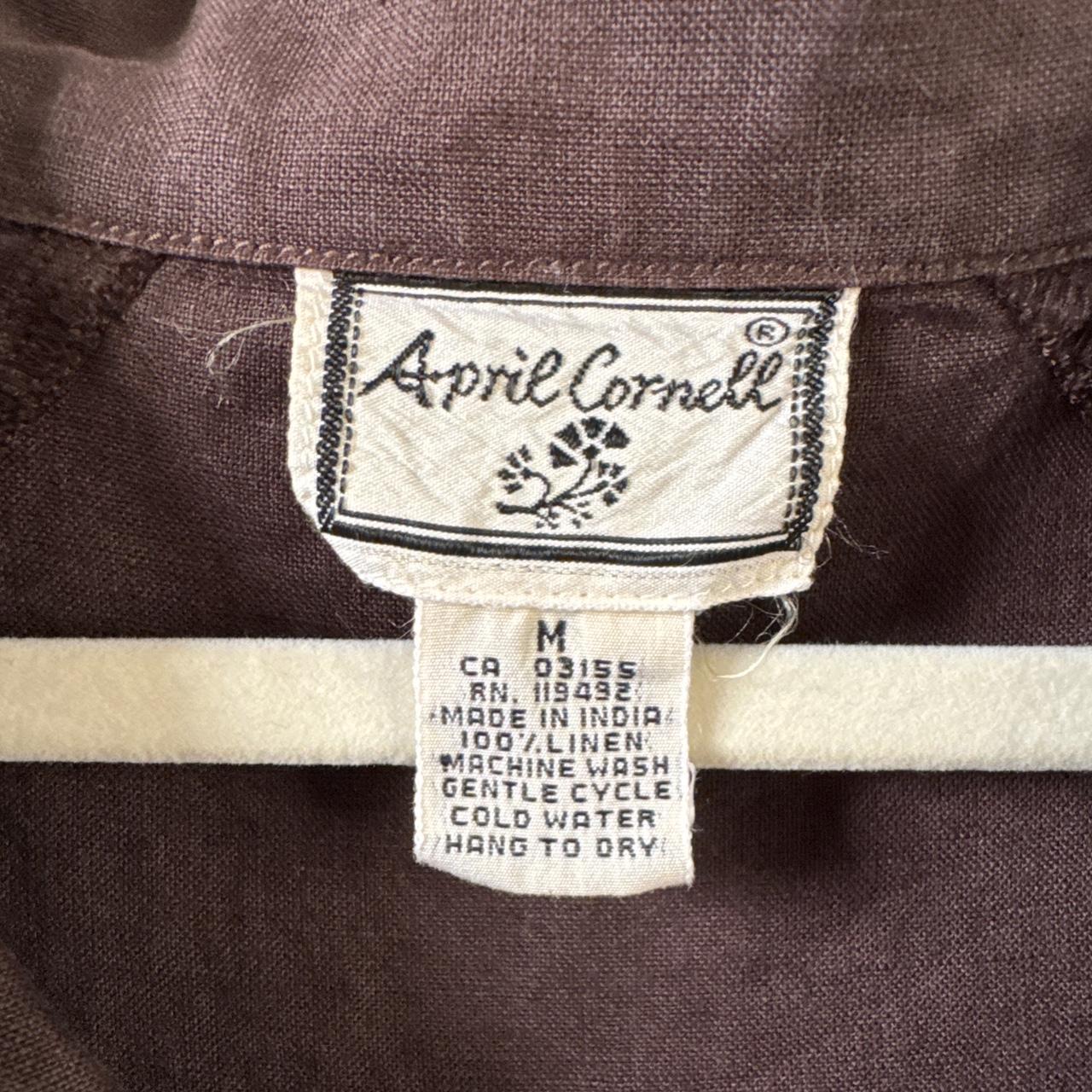 Brown babydoll linen jacket (M)