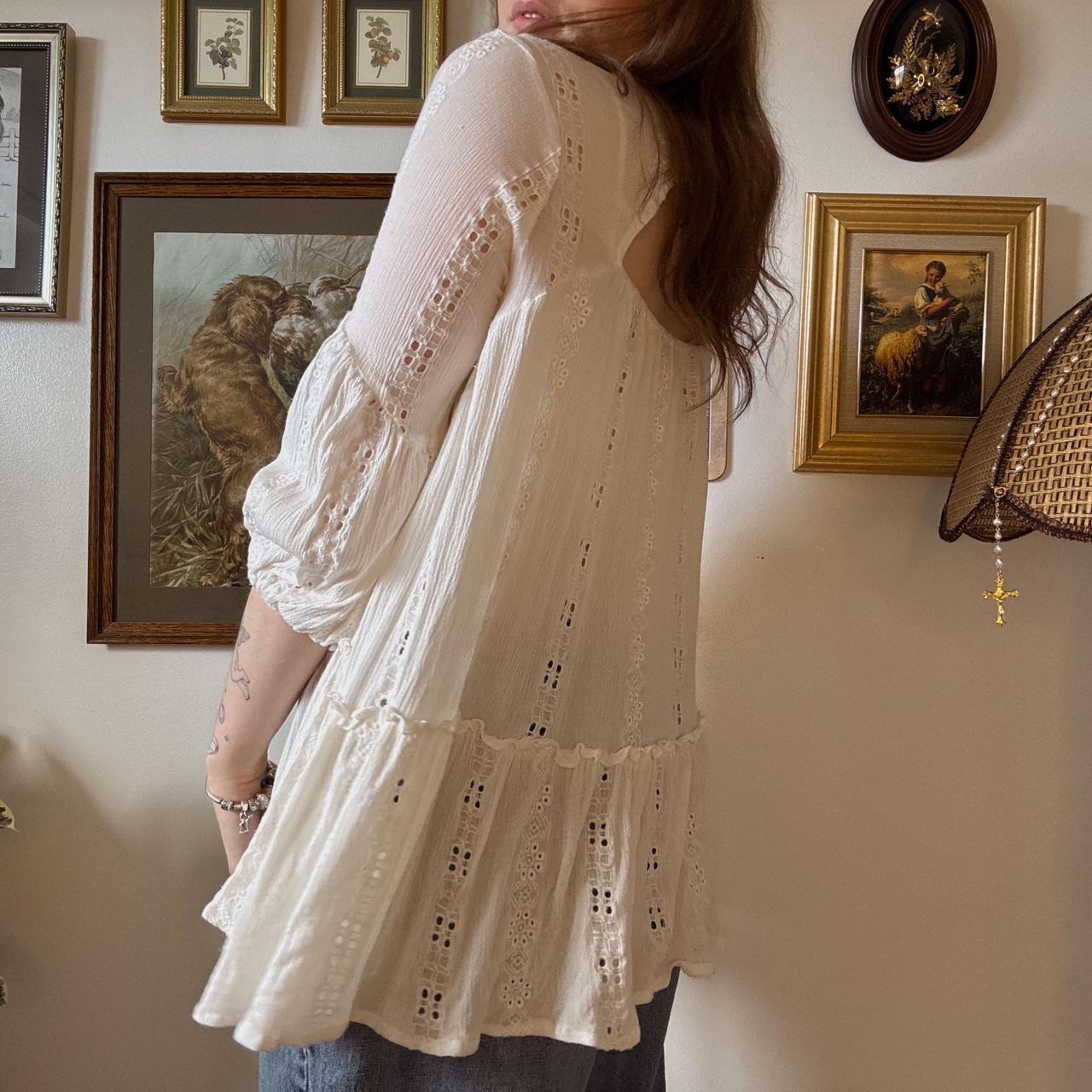 Boho lace tunic top (S)