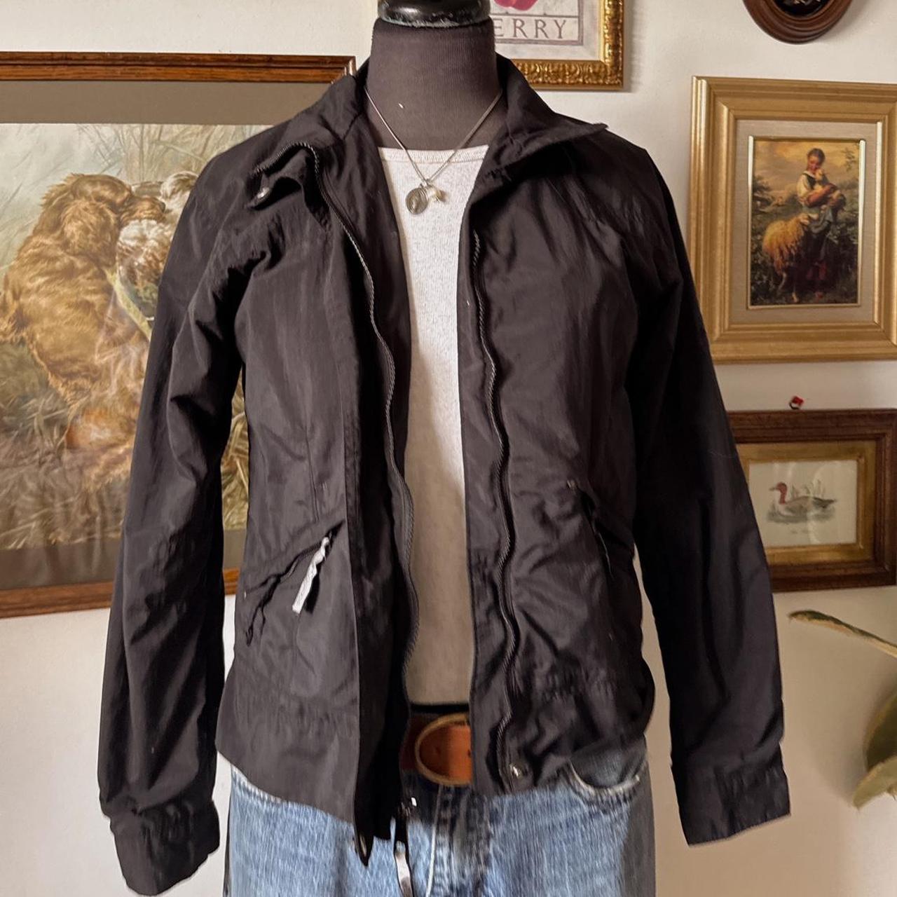 Black funnel neck jacket (S)