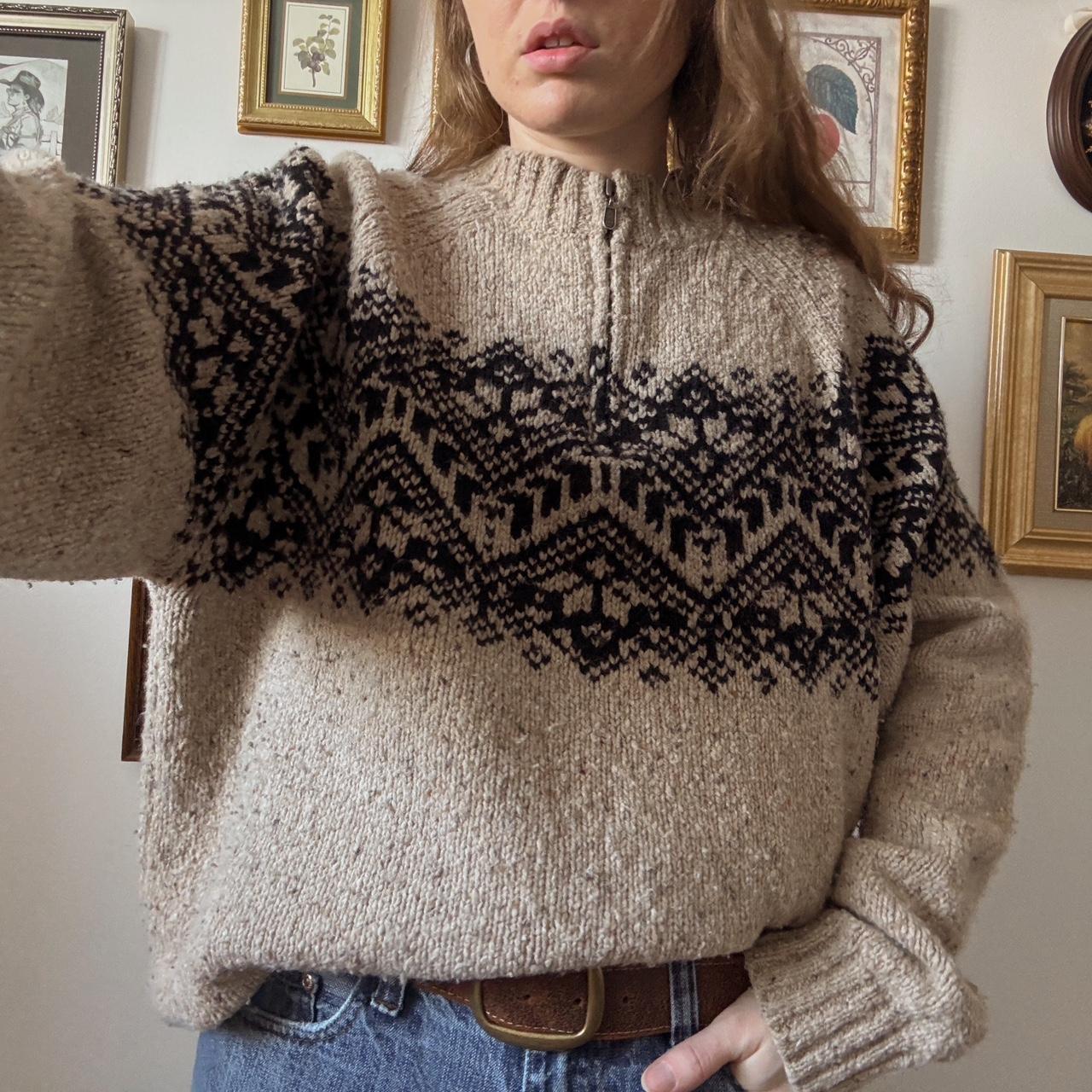 Cabincore quarter zip knit (XL)
