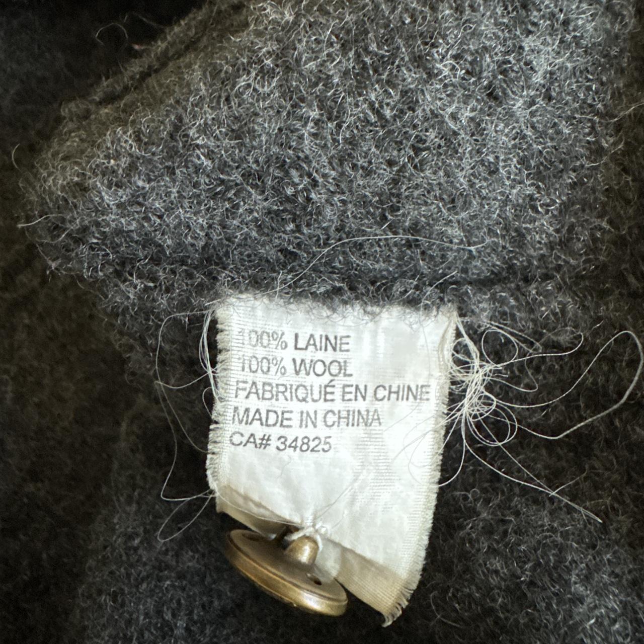 Charcoal grey wool cardigan (XL)