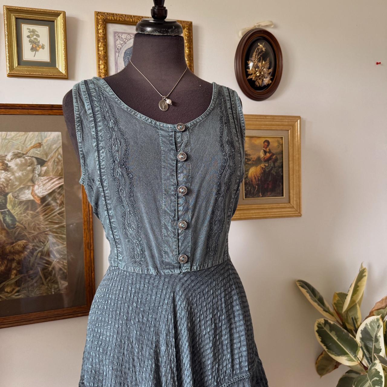 Boho fall fairy midi dress (L)