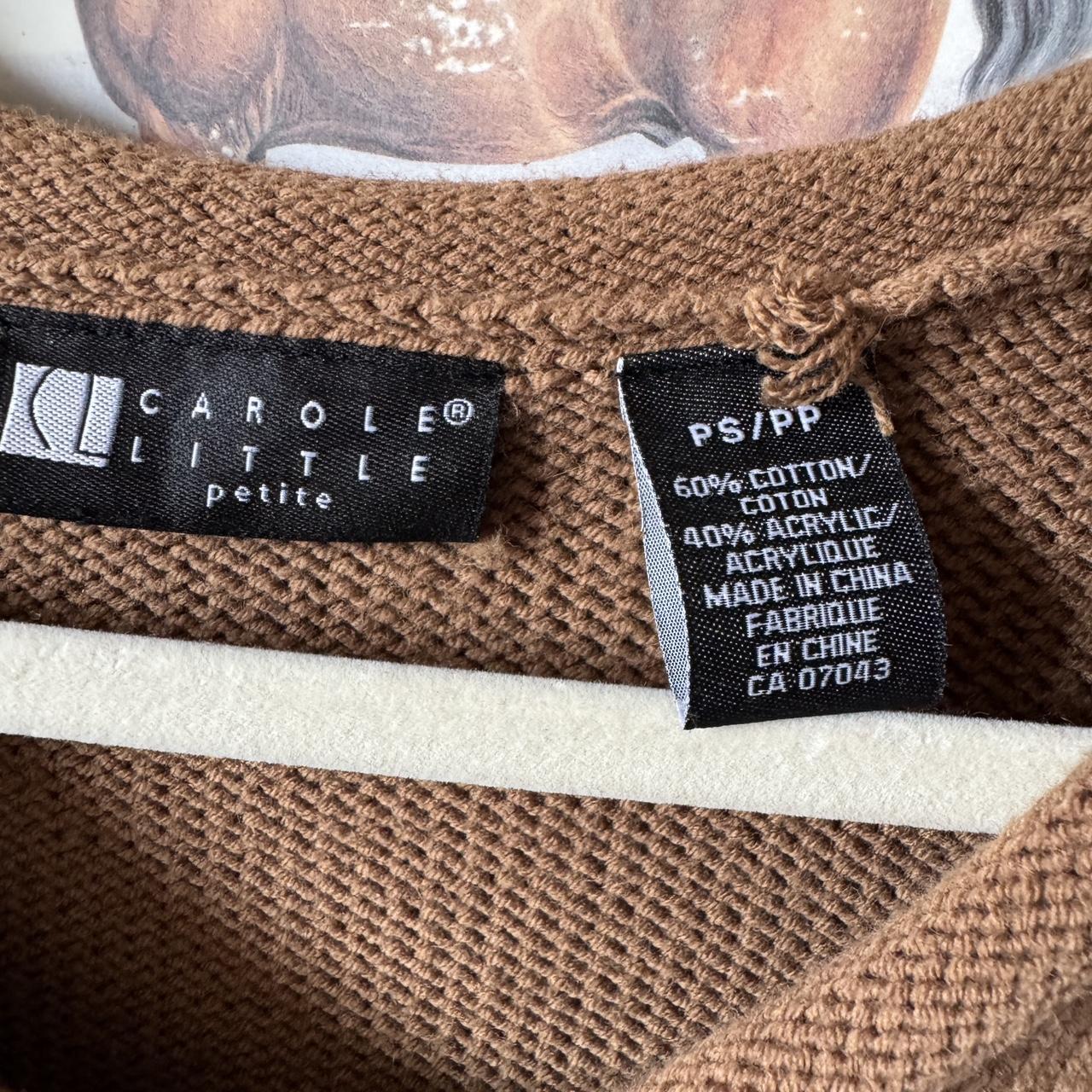 Caramel brown soft knit sweater (S)