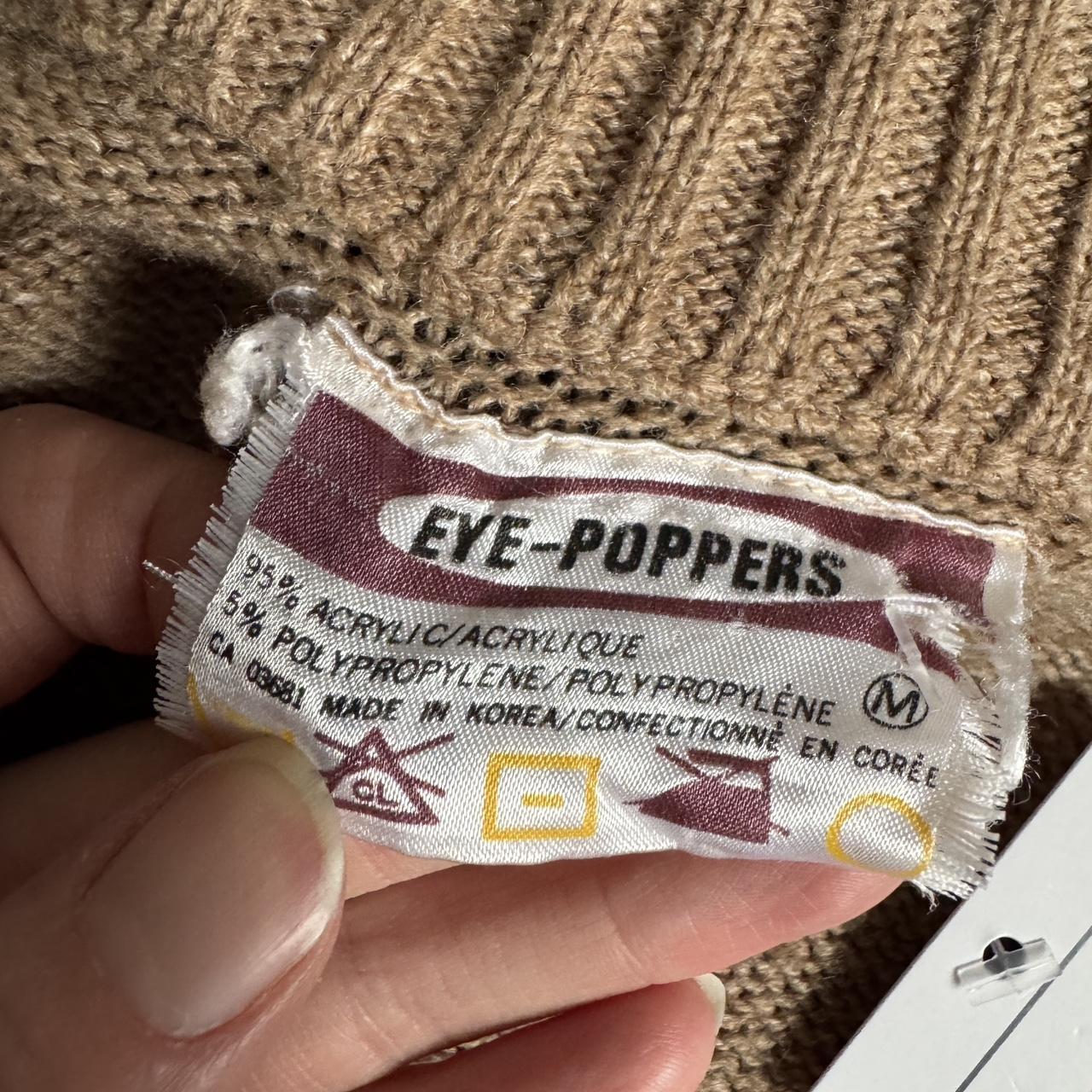 Vintage 70s earthy knit zip up (M)