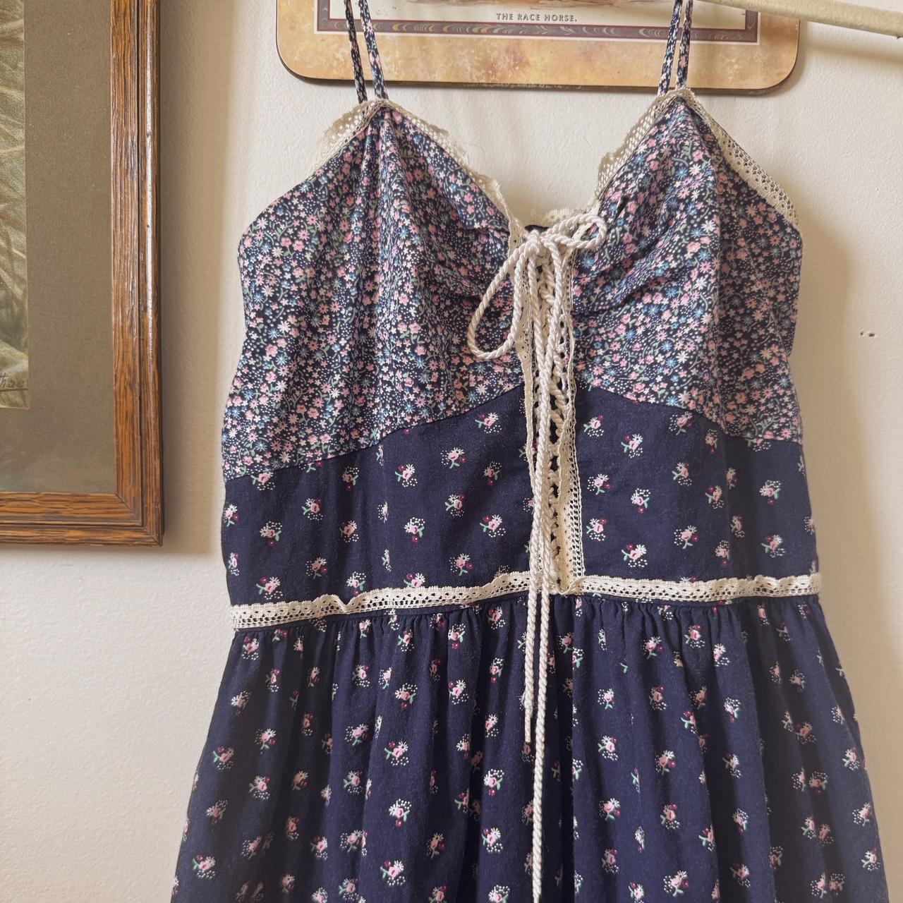1970s vintage prairie maxi dress (XS/S)