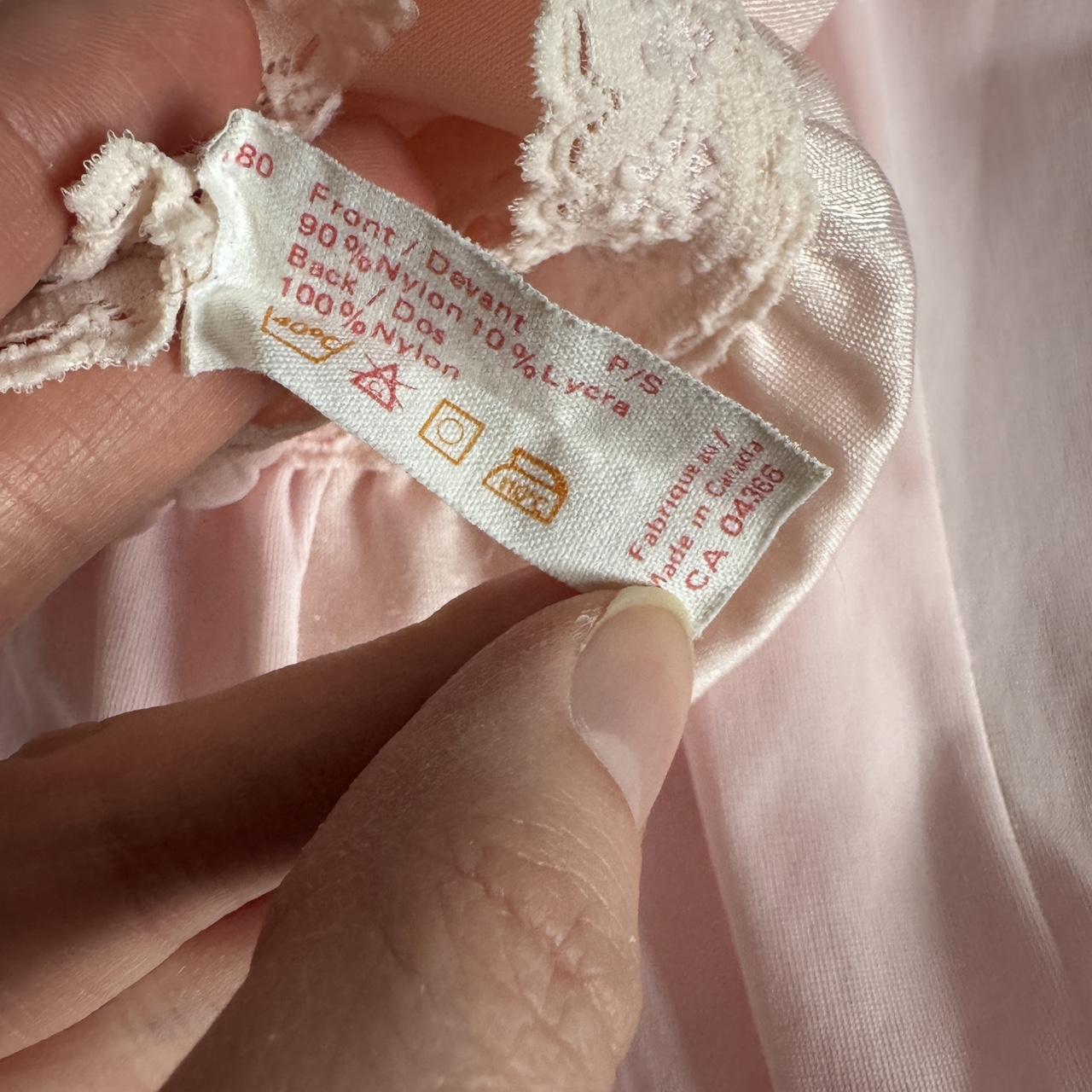 Pink lace slip skirt (S)