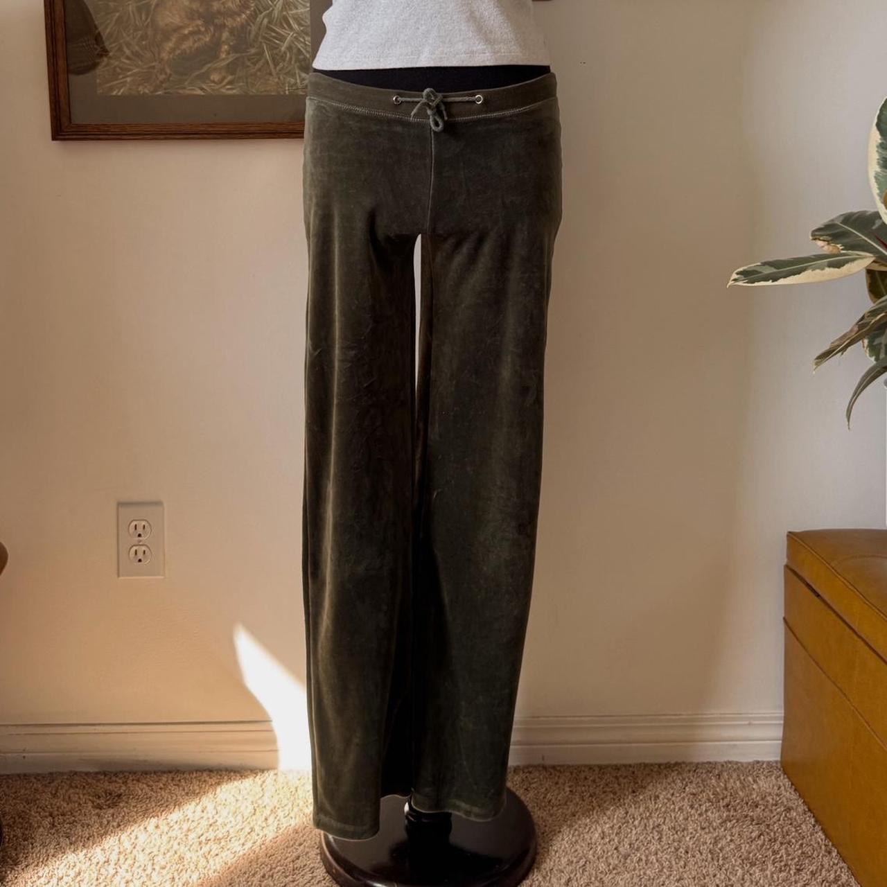 Y2K low rise velour sweatpants (XS)