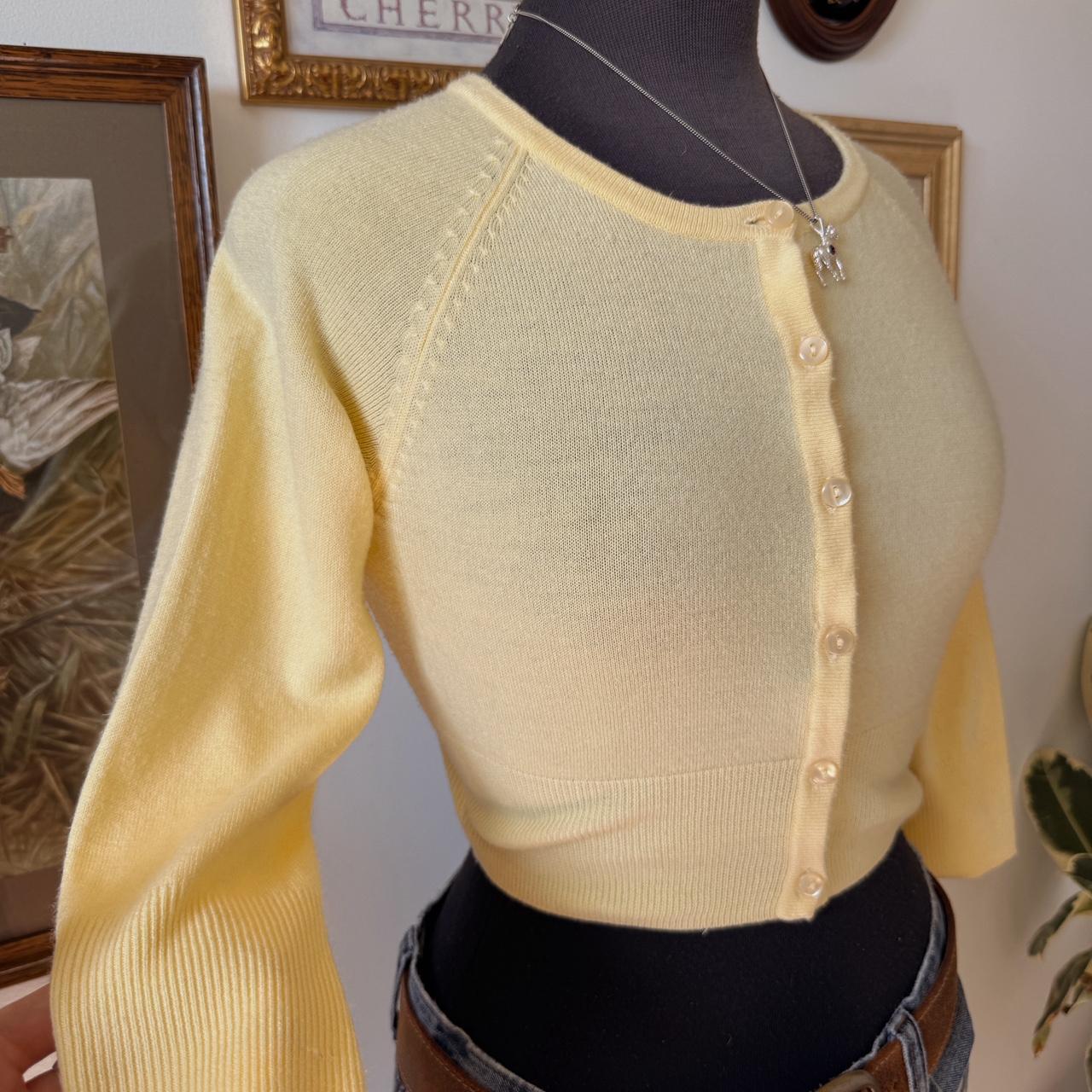Butter yellow baby button up (XS)