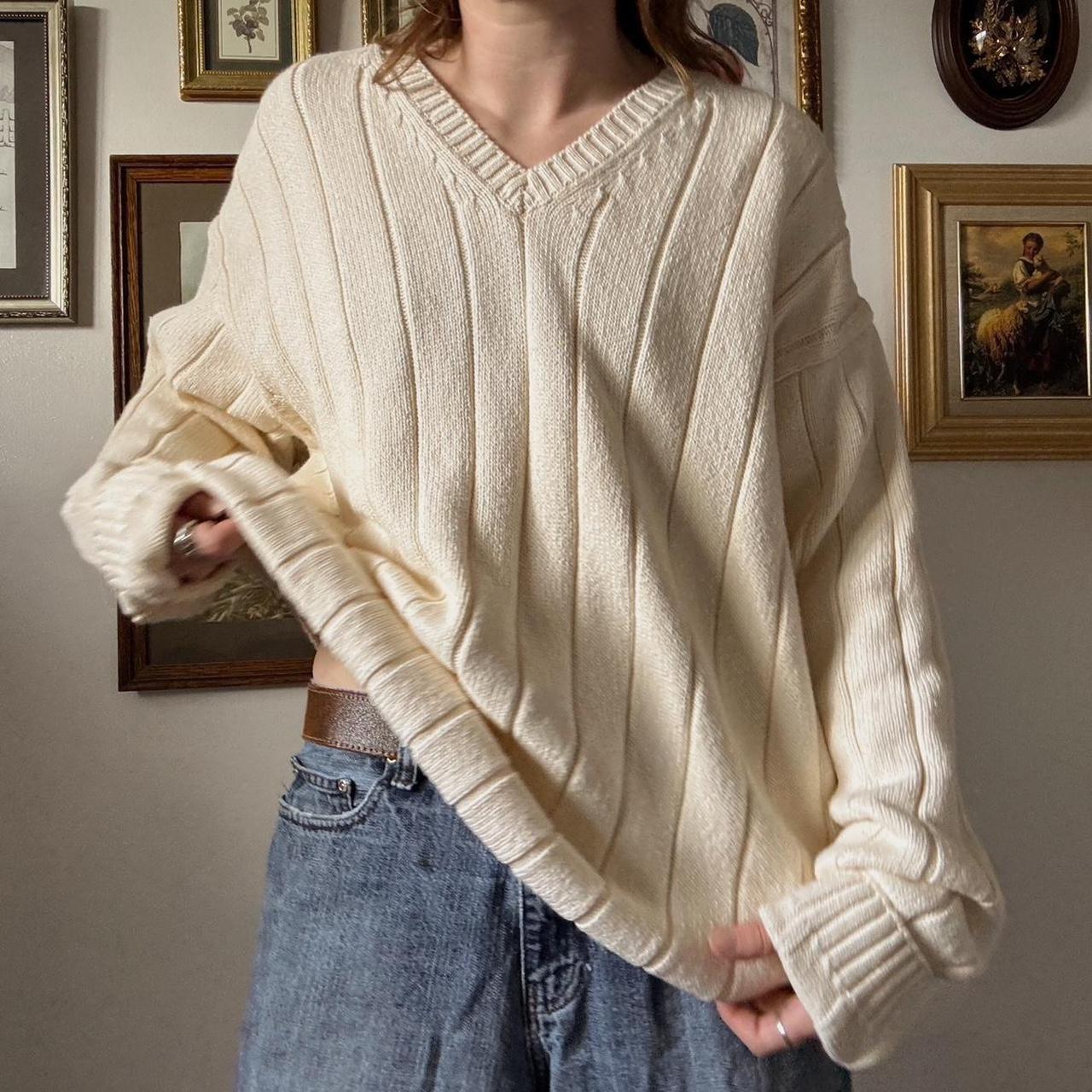 Oversized chunky knit sweater (XL)