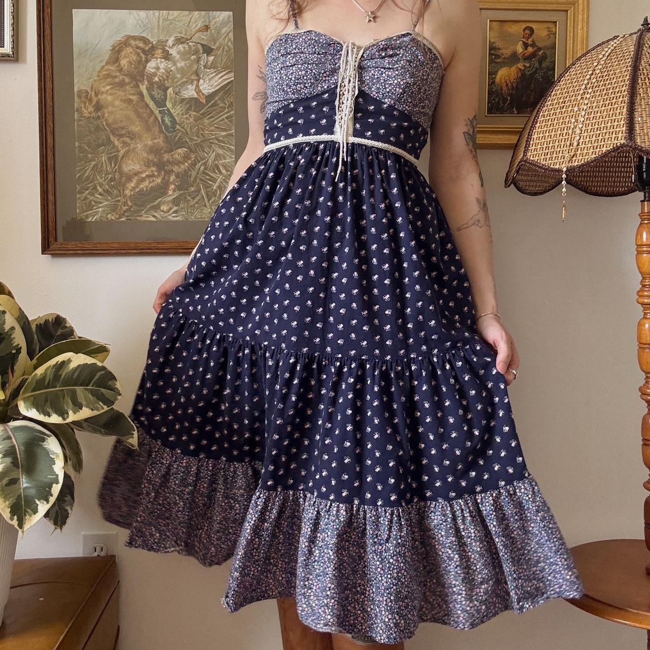 1970s vintage prairie maxi dress (XS/S)
