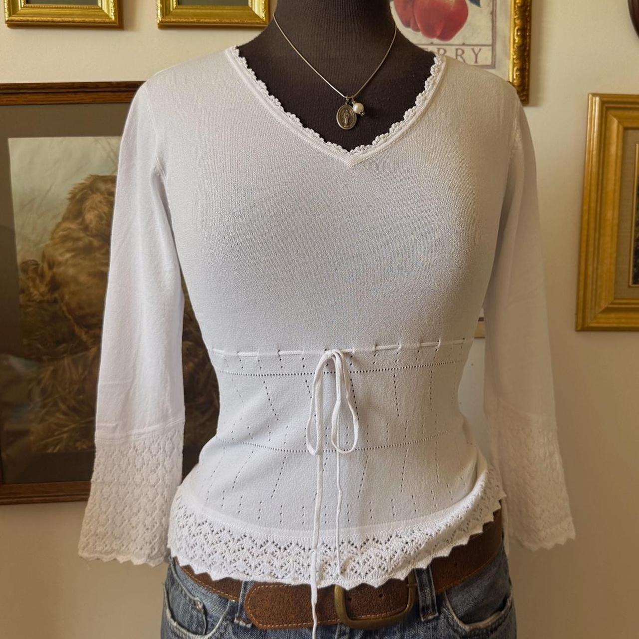 White knit fairy top (M)