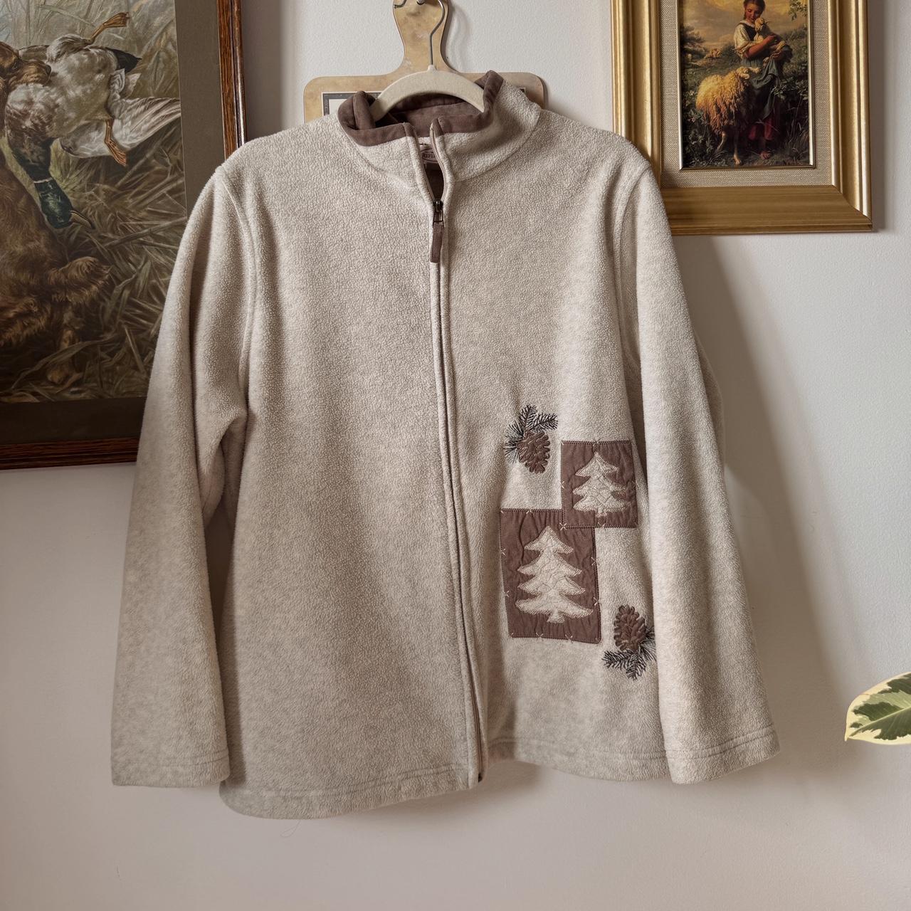 Cream autumnal fleece (L)