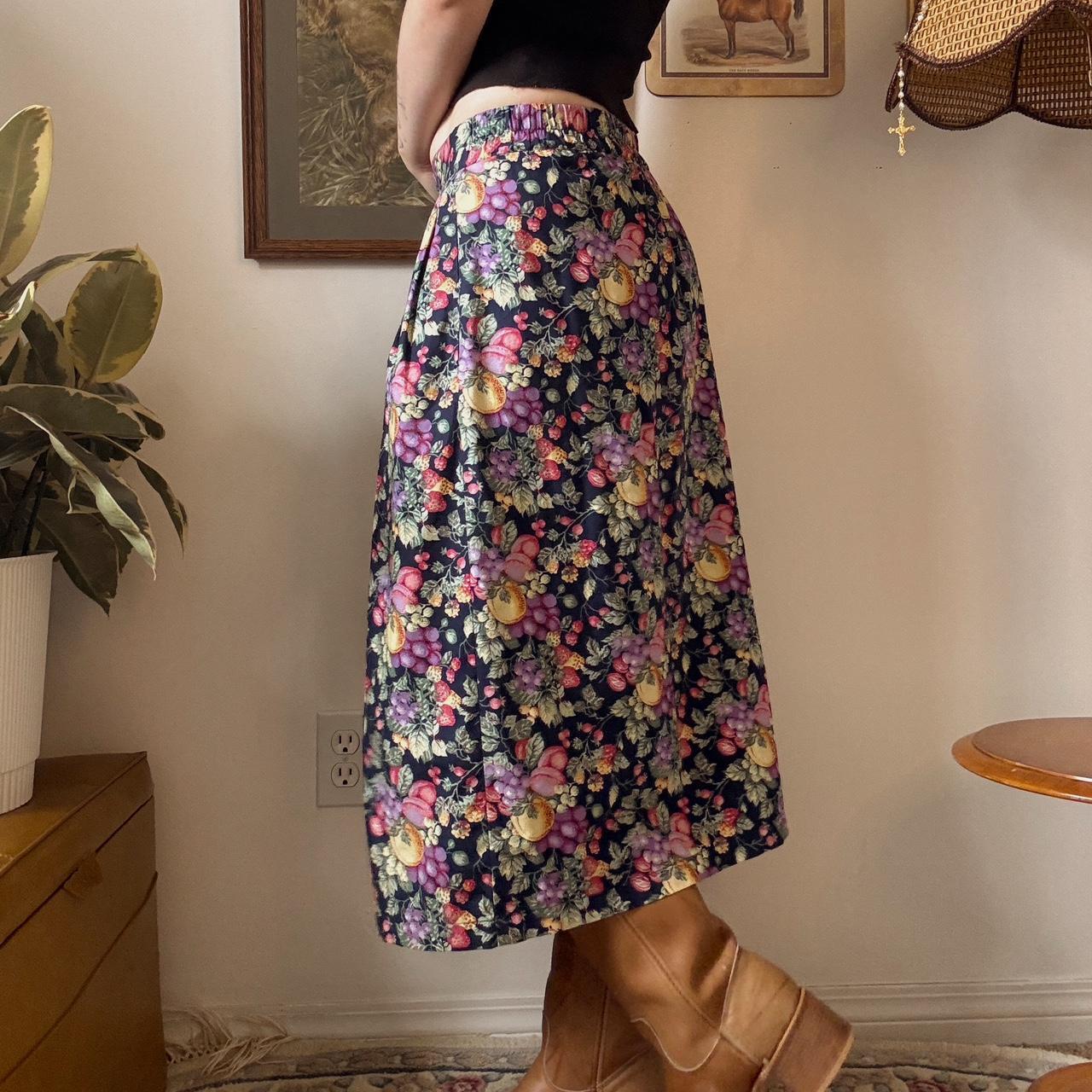 Vintage fruit skirt (M)