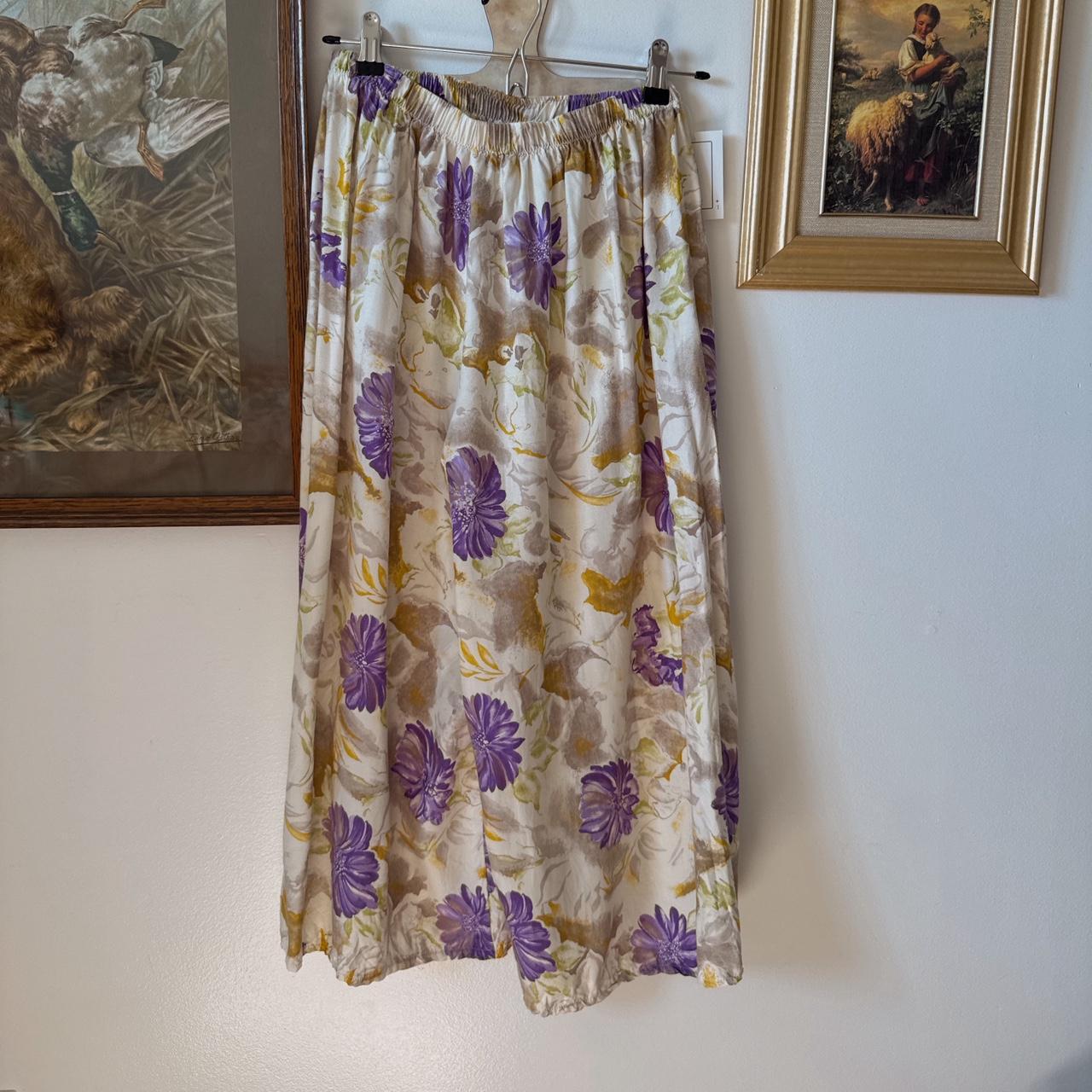 Wide leg flowy capri pants (S)