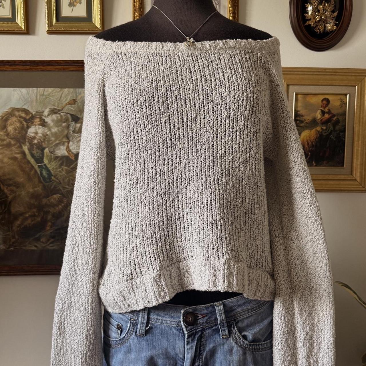 Boatneck knit sweater (S)