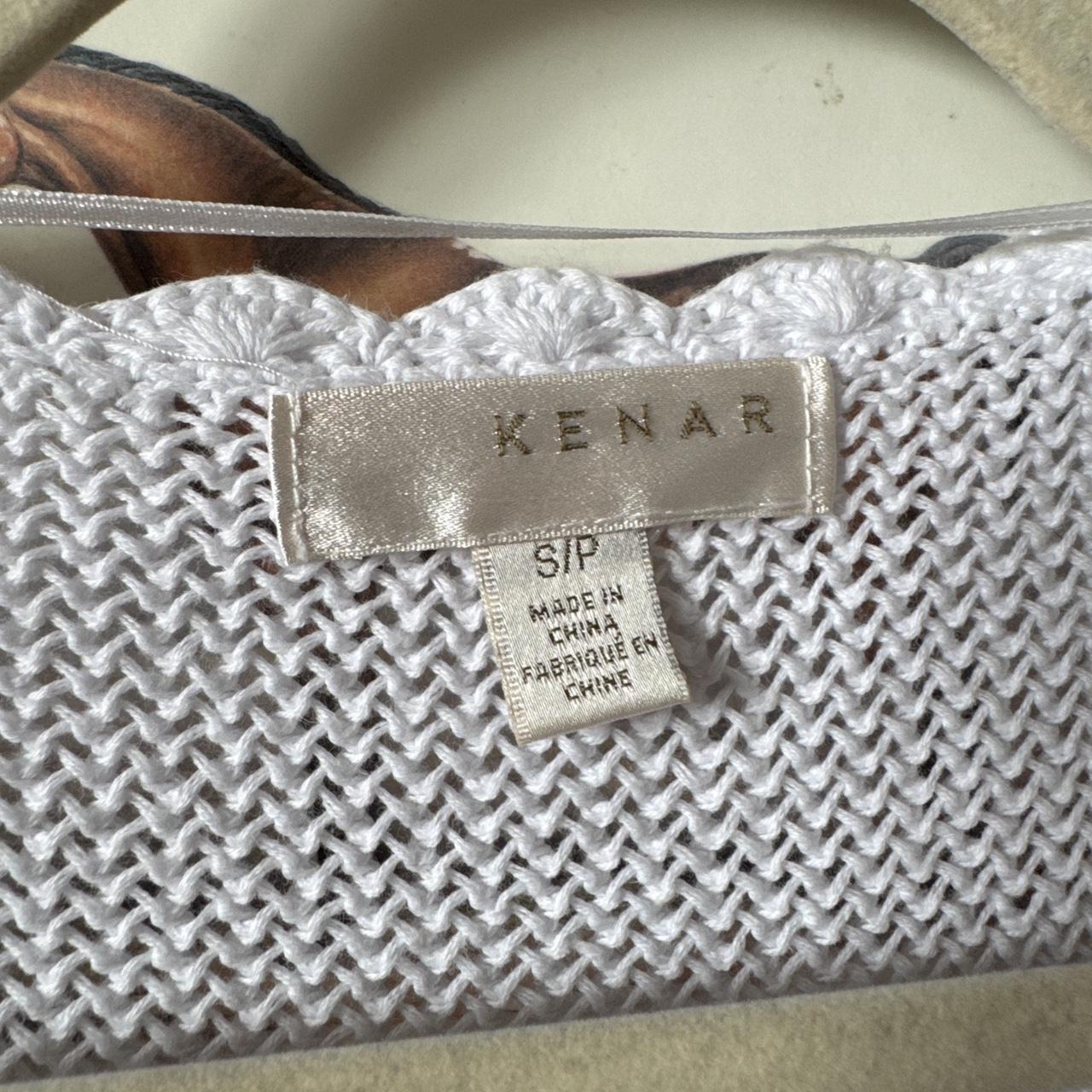 Y2K white knit cardigan (S)