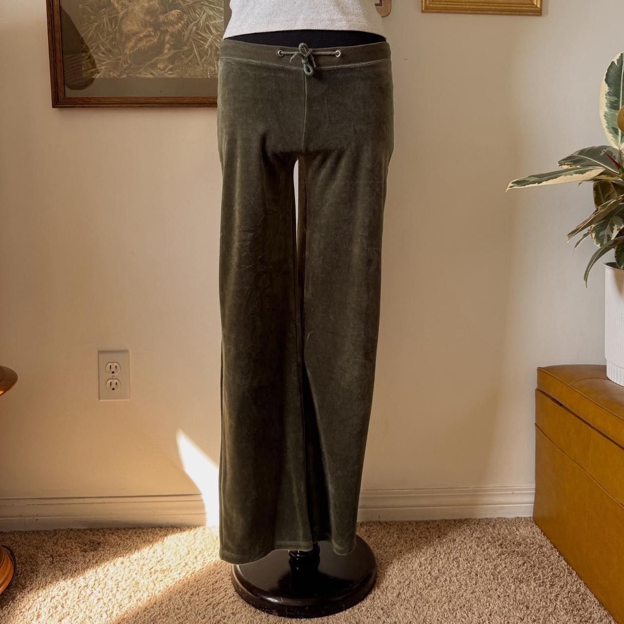 Y2K low rise velour sweatpants (XS)
