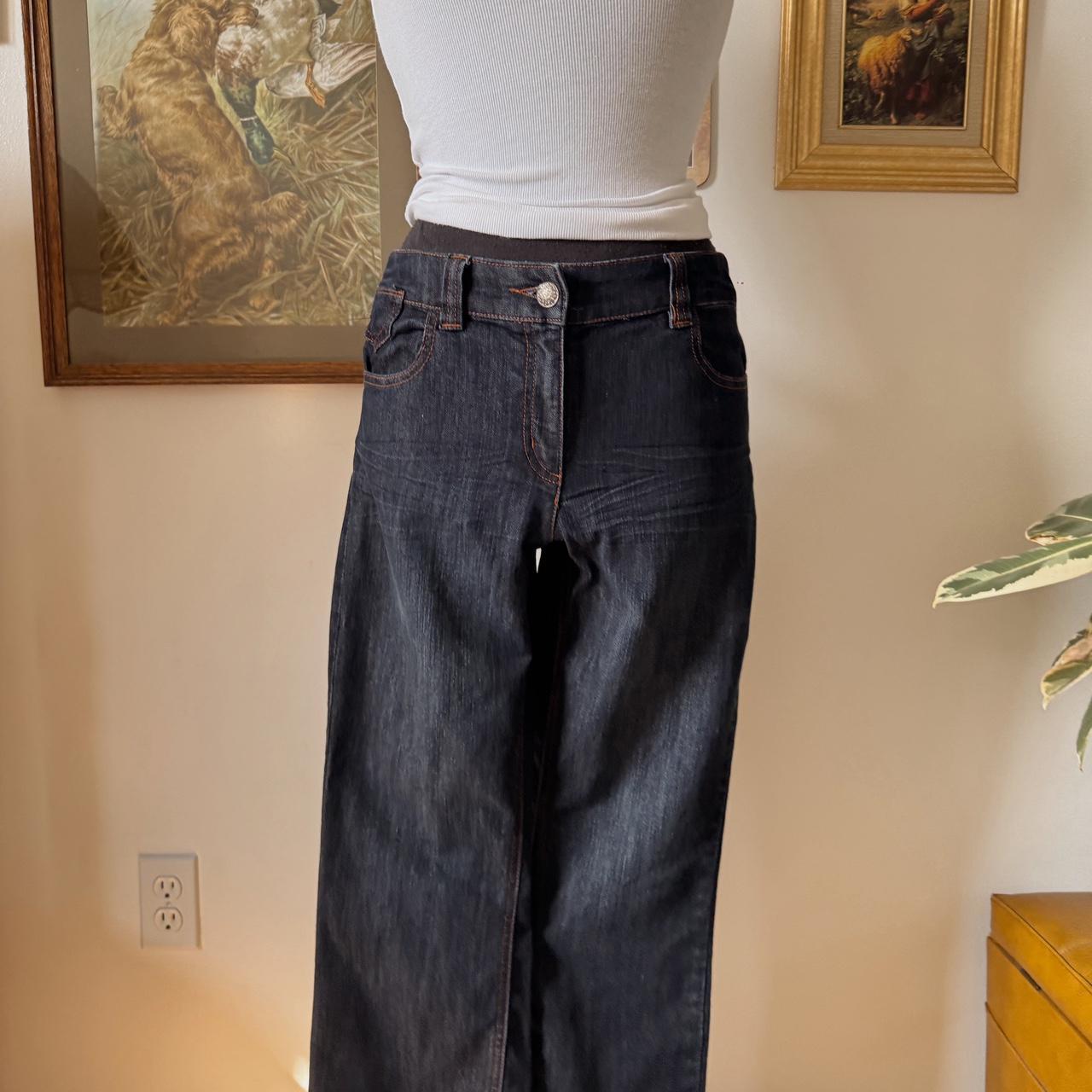 Dark wash boot cut jeans (M)