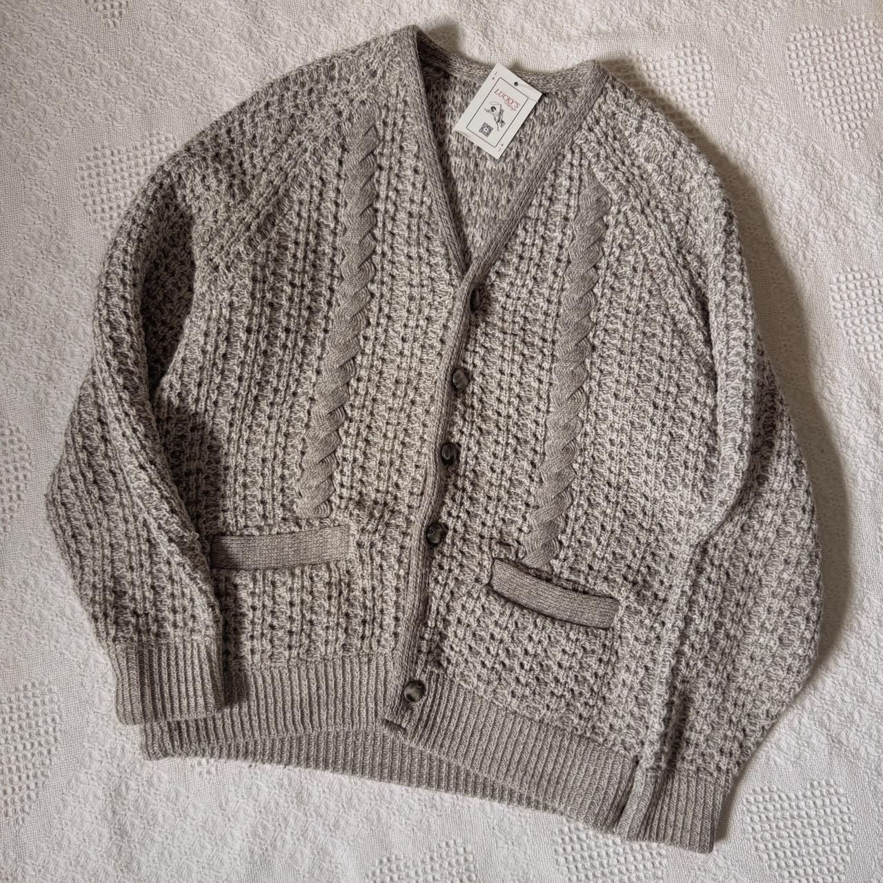 Slouch grey knit cardigan (M/L)