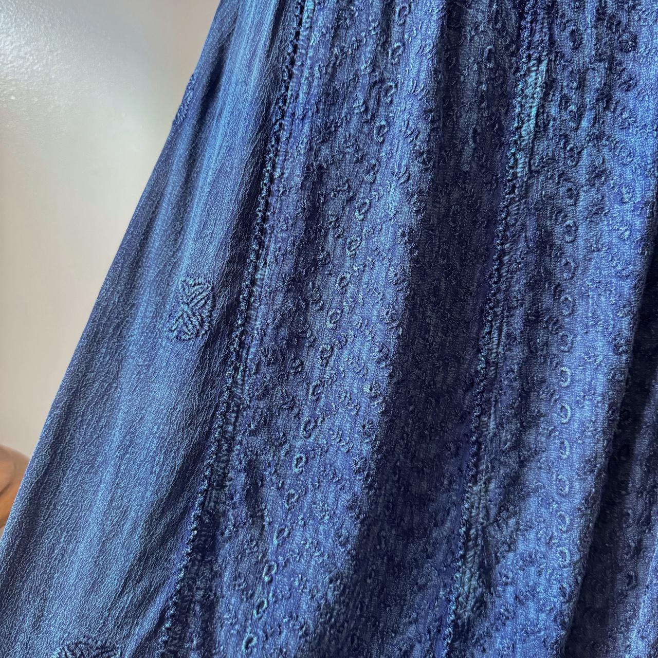 Sapphire blue fairy maxi skirt (L)