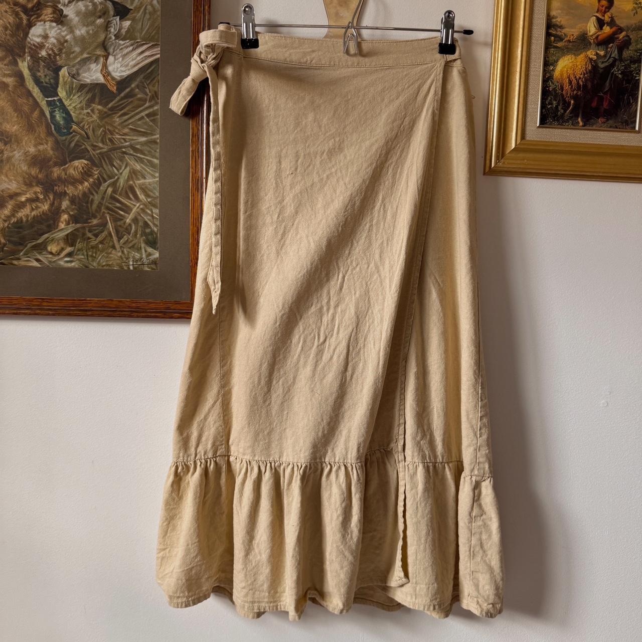 Ruffle cottage wrap skirt (S)