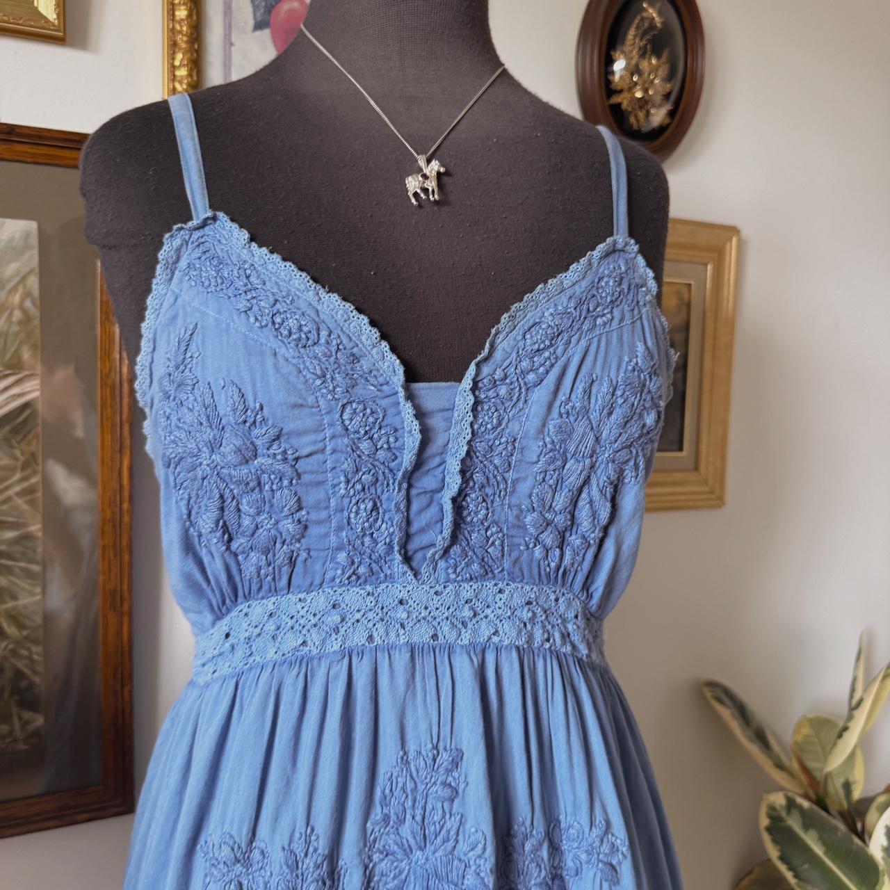 Blue fairy midi dress (S)