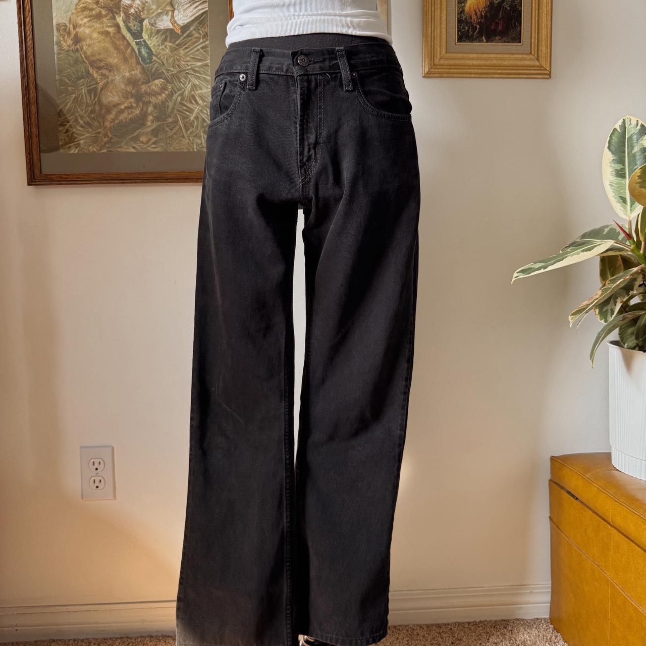 Black levis bootcut jeans (31")