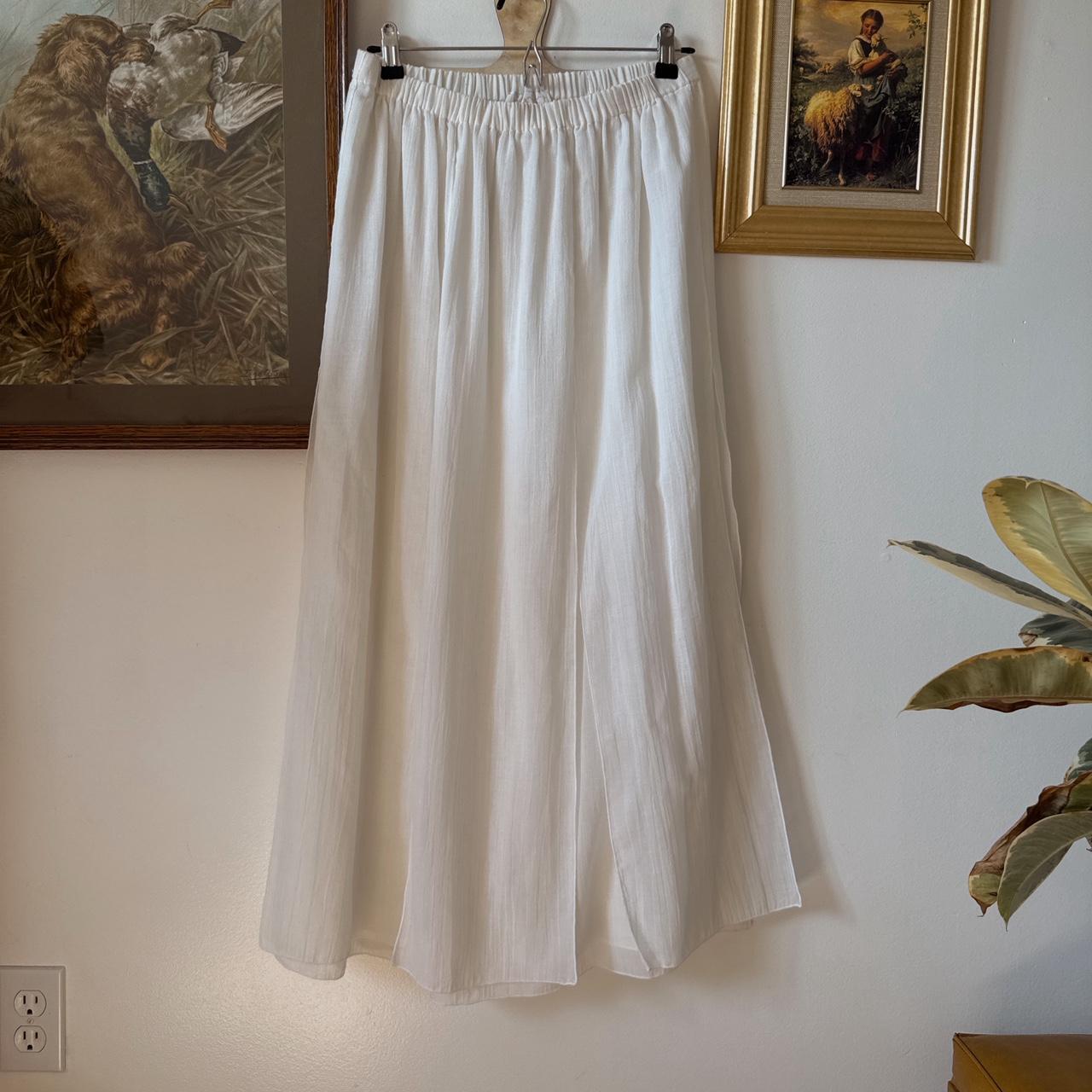 White ethereal maxi skirt (M)