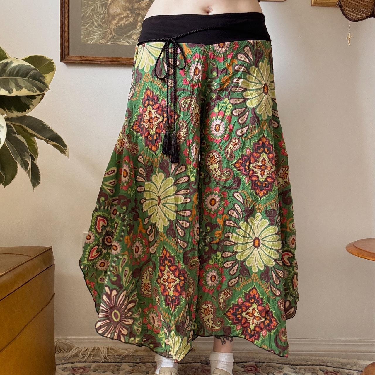 Floral boho wide leg pants (S-L)