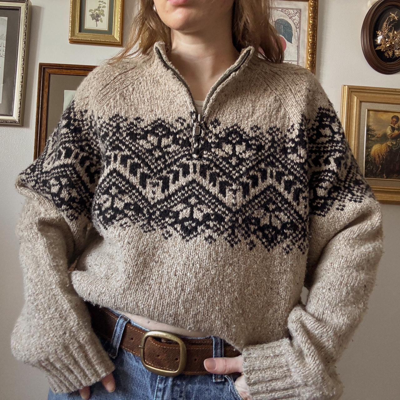 Cabincore quarter zip knit (XL)