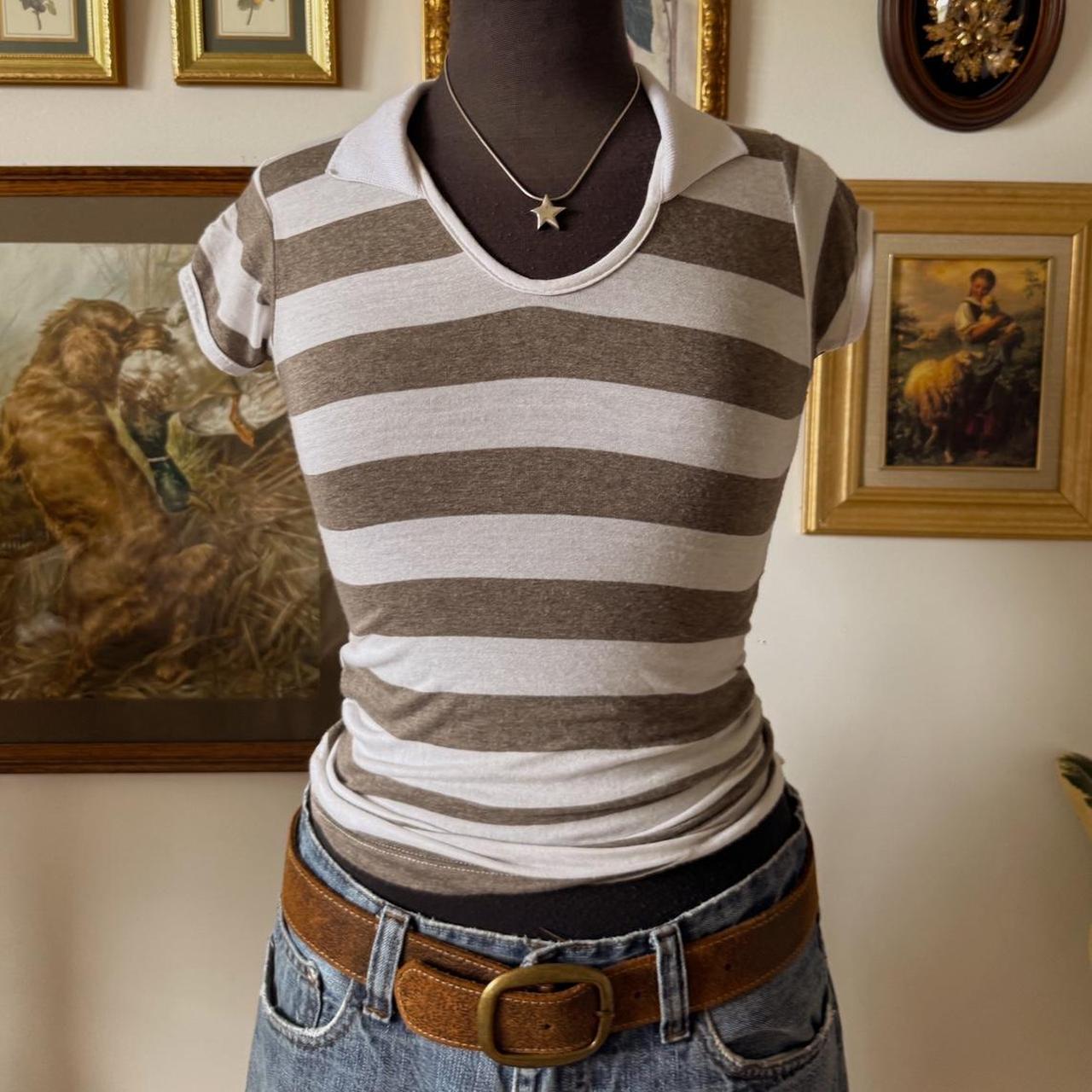 Y2K striped baby tee (XS)