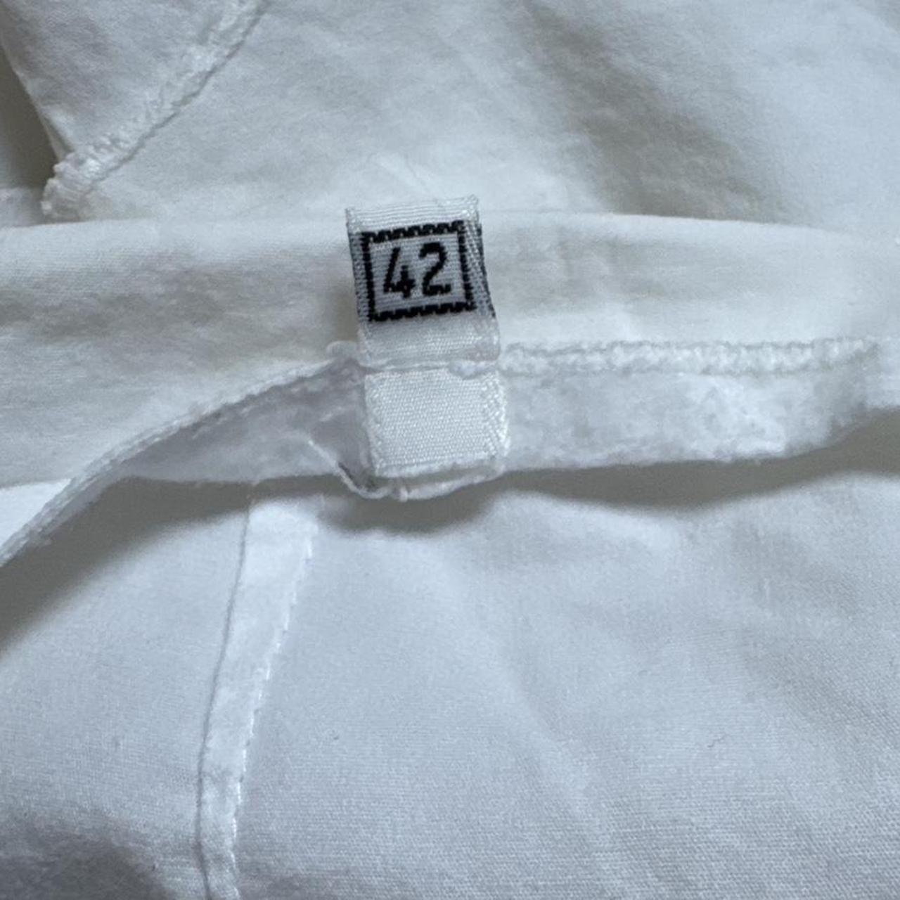 Vintage white ruffle mini skirt (S)