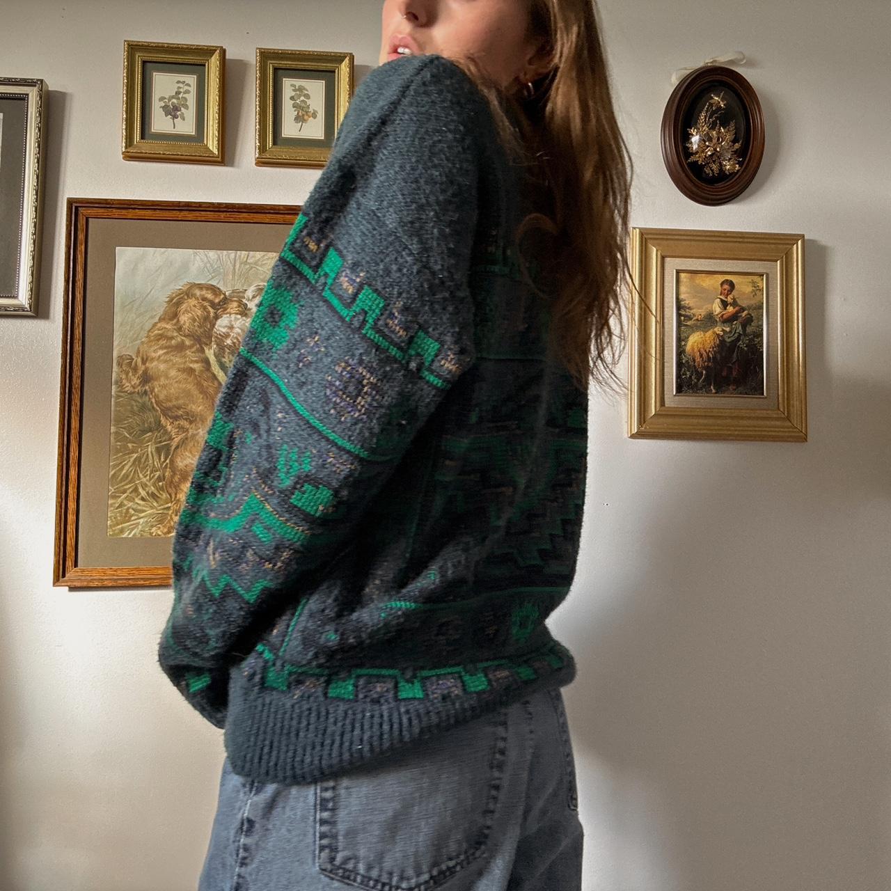 Vintage cabin knit sweater (L)